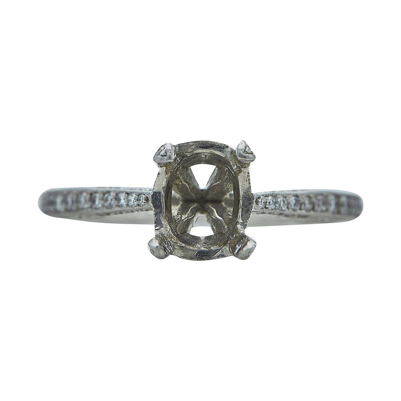 Tacori Platinum and Diamond Ring Setting (1 of 4)