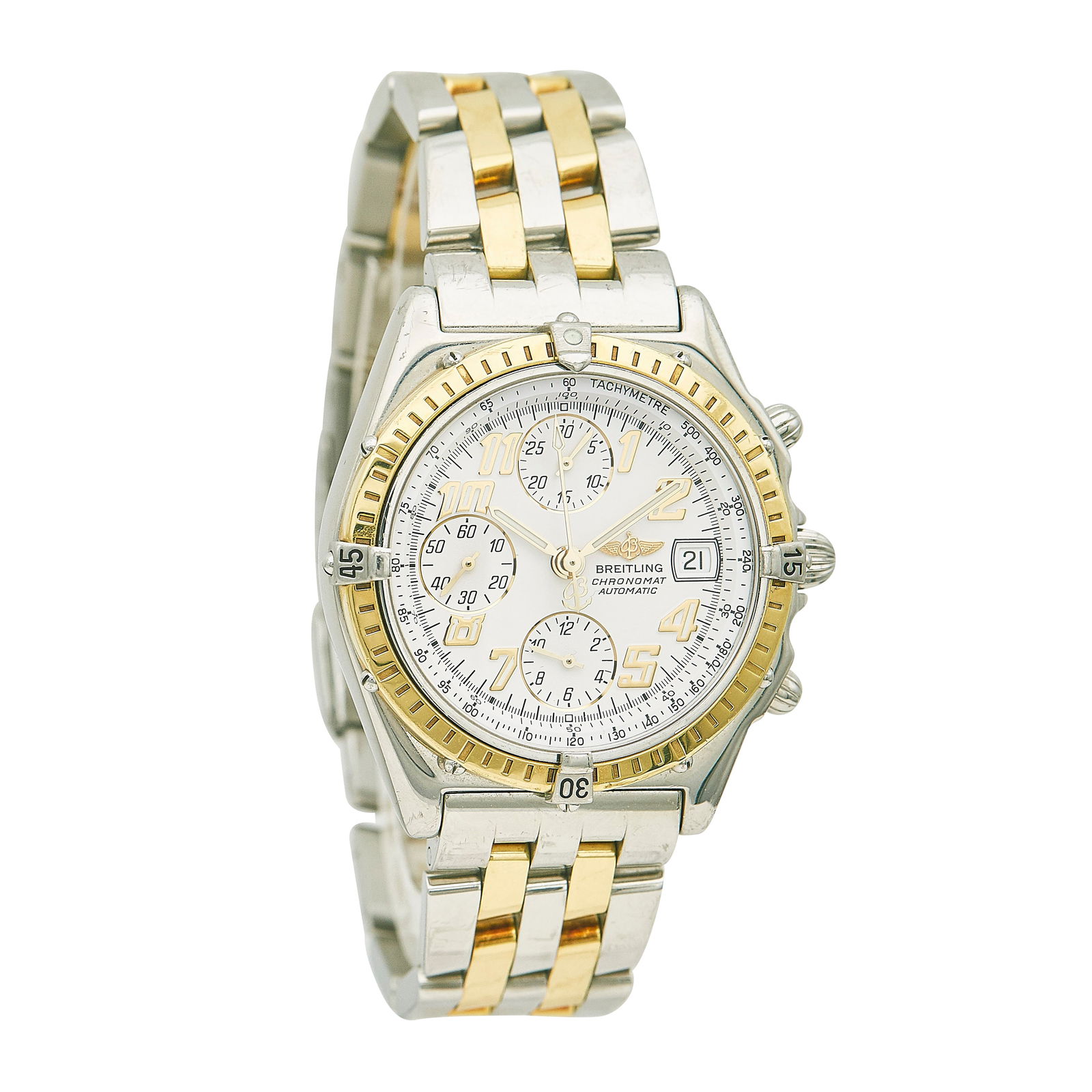 Breitling Chronomat 18K Yellow Gold/SS Watch Ref. D13050.1, 1998 (1 of 6)