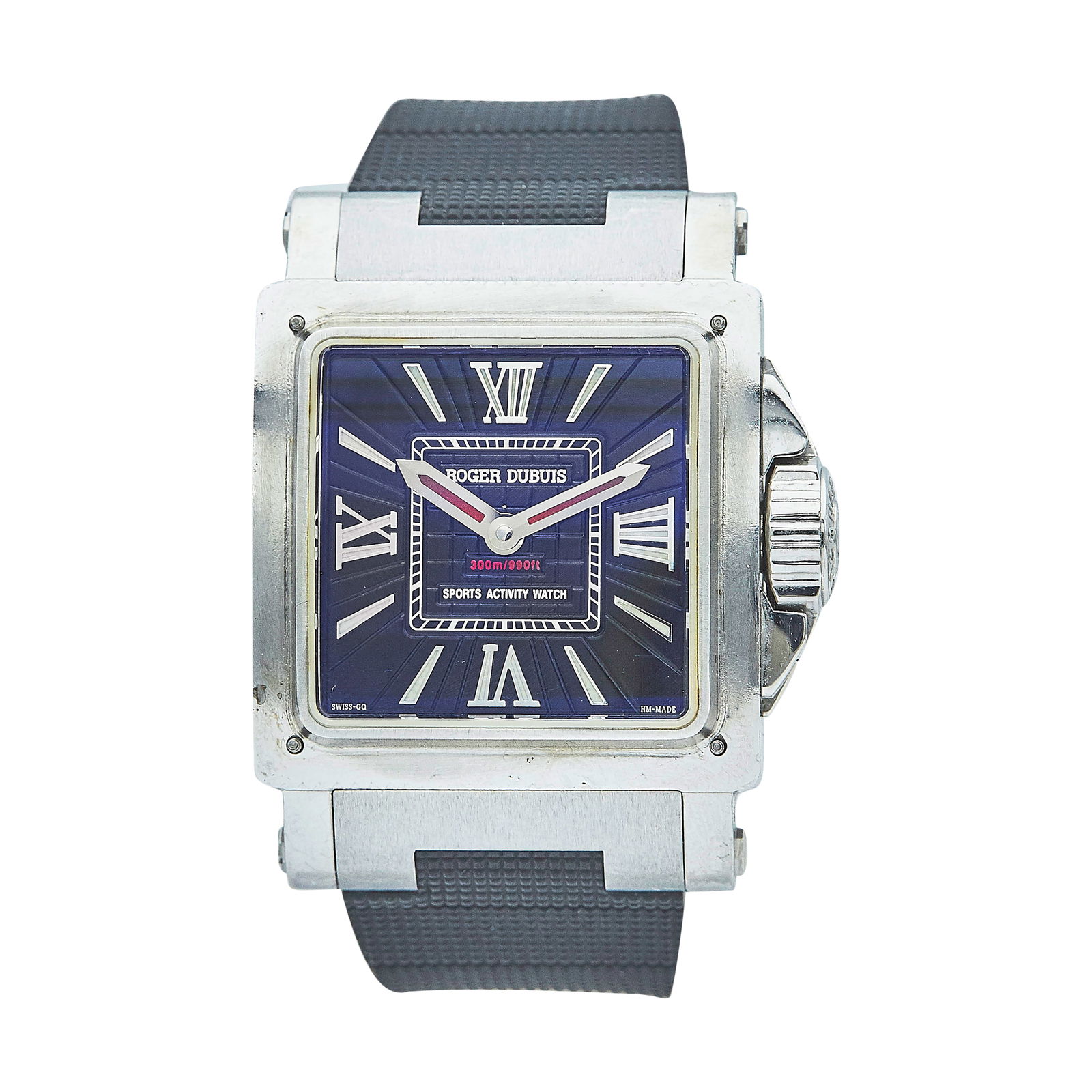 Roger Dubuis Stainless Steel Watch Ref. GA38149SD4.53, circa 2005: BRAND: Roger Dubuis; STYLE: .; REF. #: GA38149SD4.53; CONDITION: Pre-owned, Fair; YEAR: Circa 2005; ADDITIONAL COMMENTS: Missing bezel, Light scratched on crystal, Scratches throughout watch; CASE SIZ