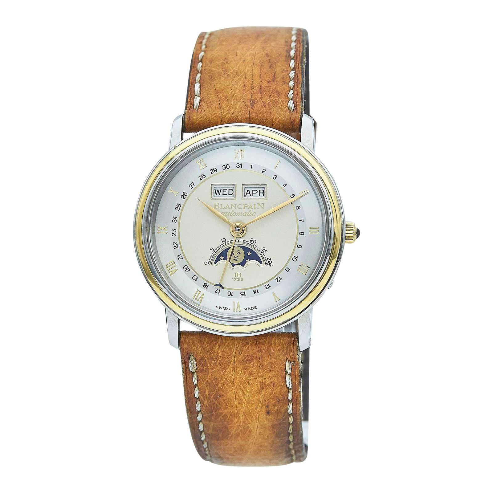 Blancpain Villeret Moon Phase Stainless Steel Watch Ref. 6501, circa 1990 (1 of 5)