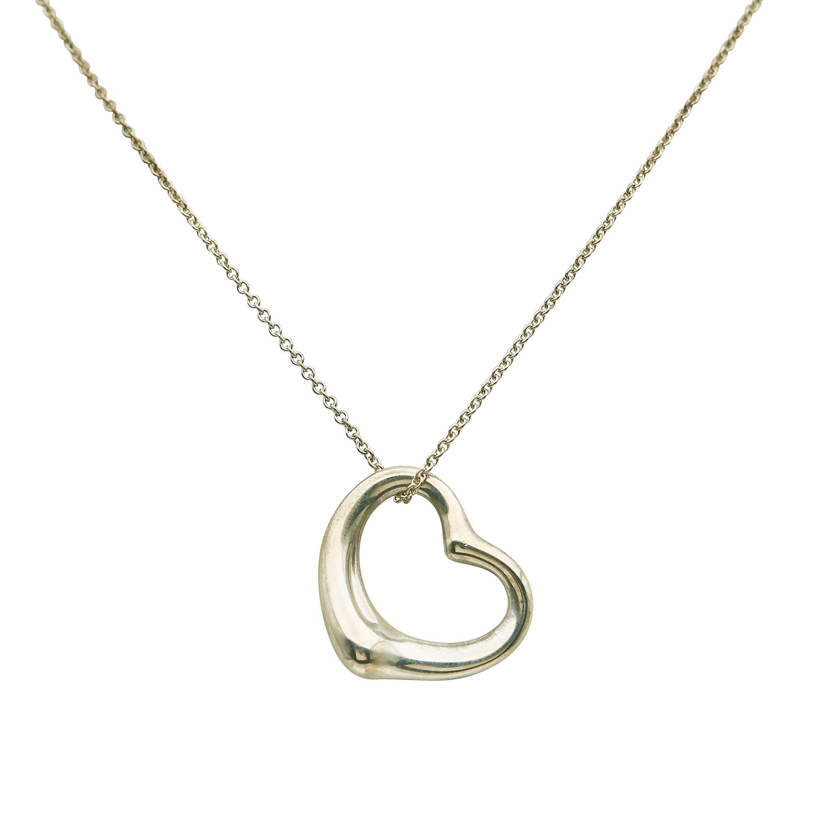 Elsa Peretti for Tiffany & Co. Sterling Silver Heart Pendant Necklace (1 of 5)