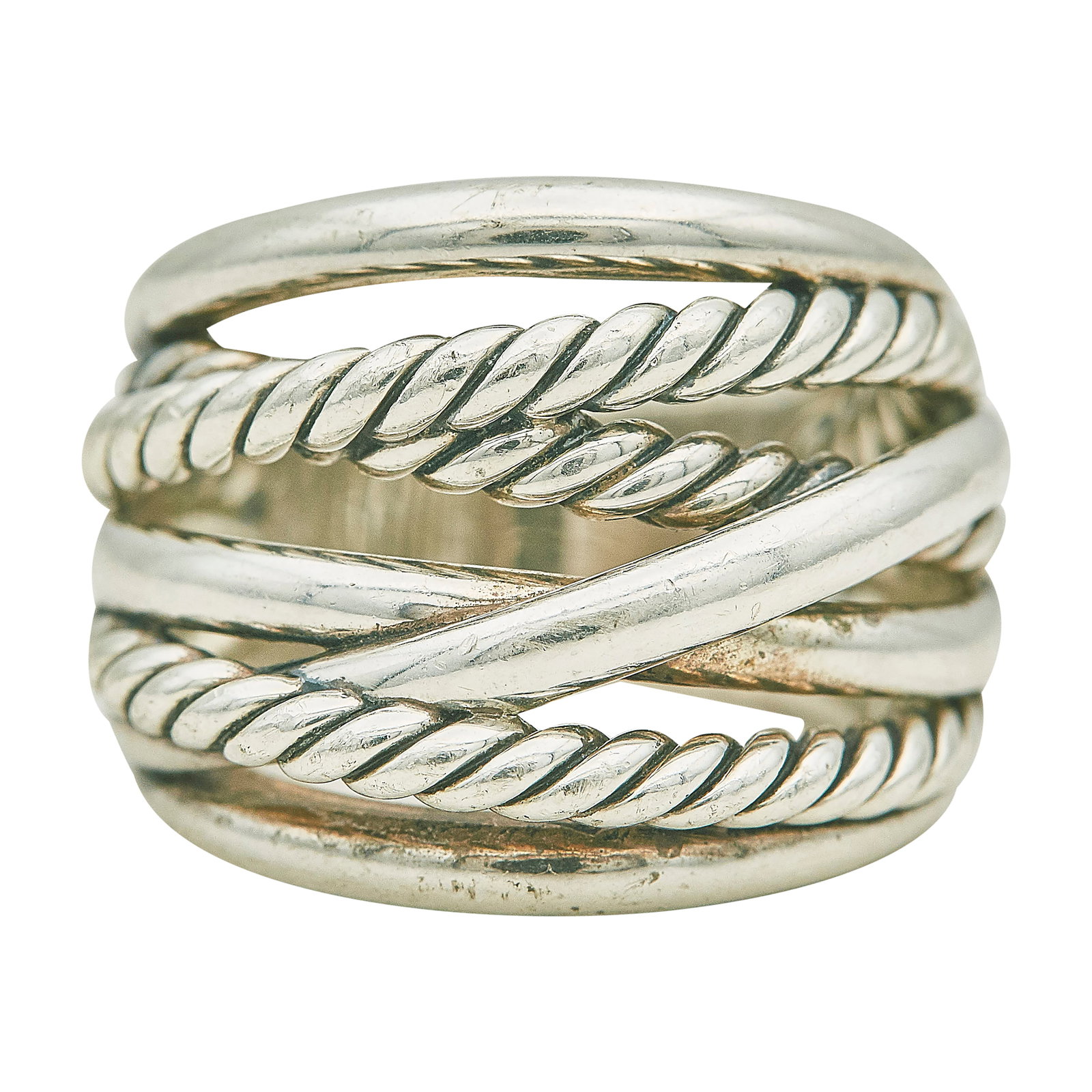 David Yurman Crossover Sterling Silver Ring (1 of 4)