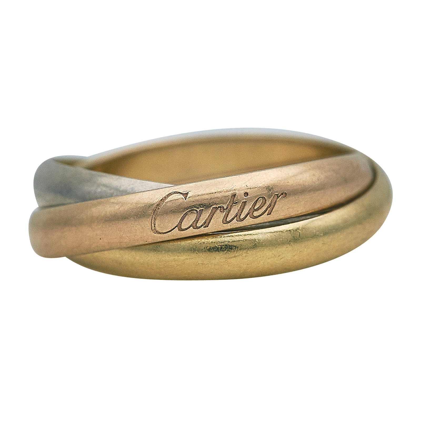 Cartier Trinity 18K Tri-Color Band Ring (1 of 5)