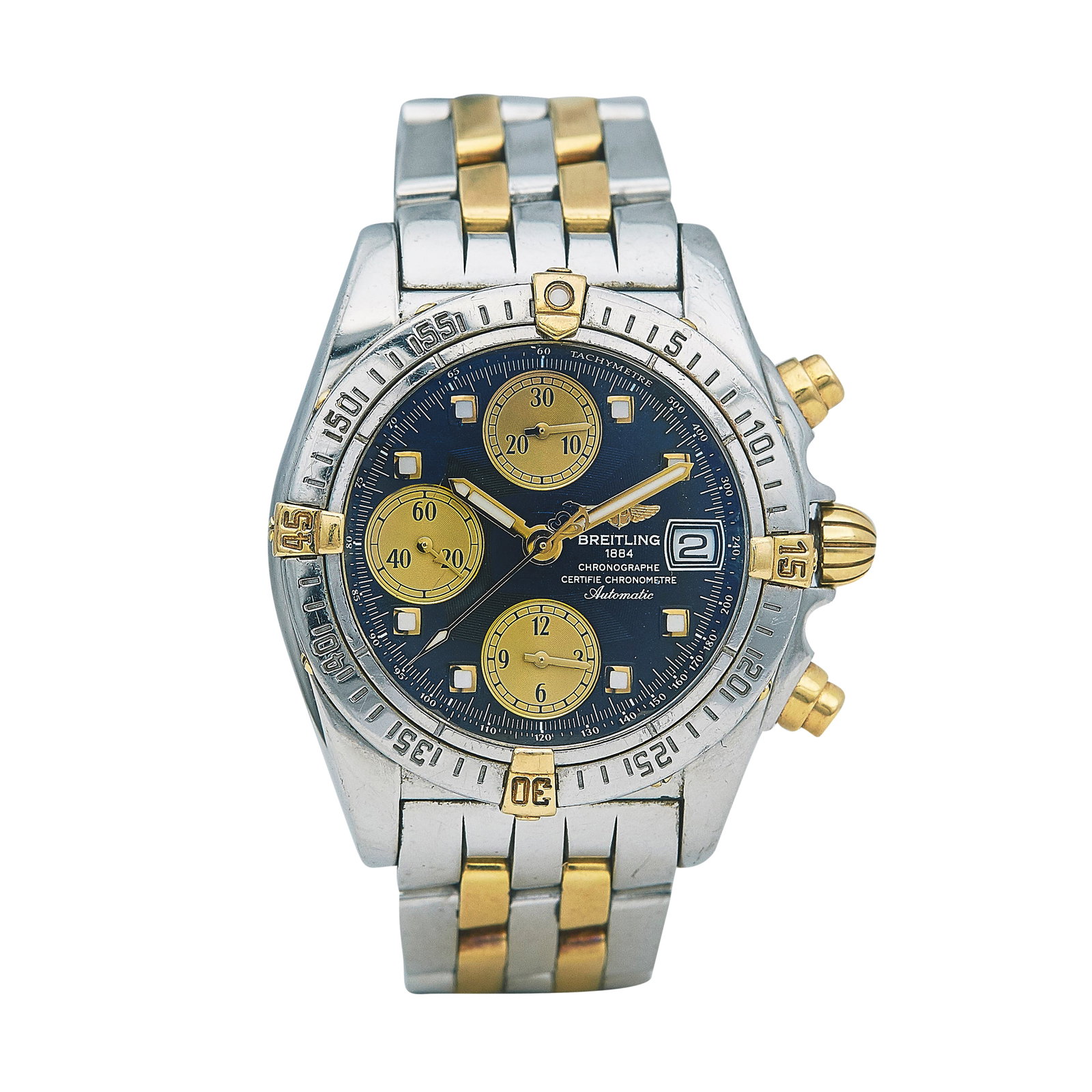 Breitling Chrono Cockpit Stainless Steel and 18K YG Watch Ref. B13357, circa 2010 (1 of 5)