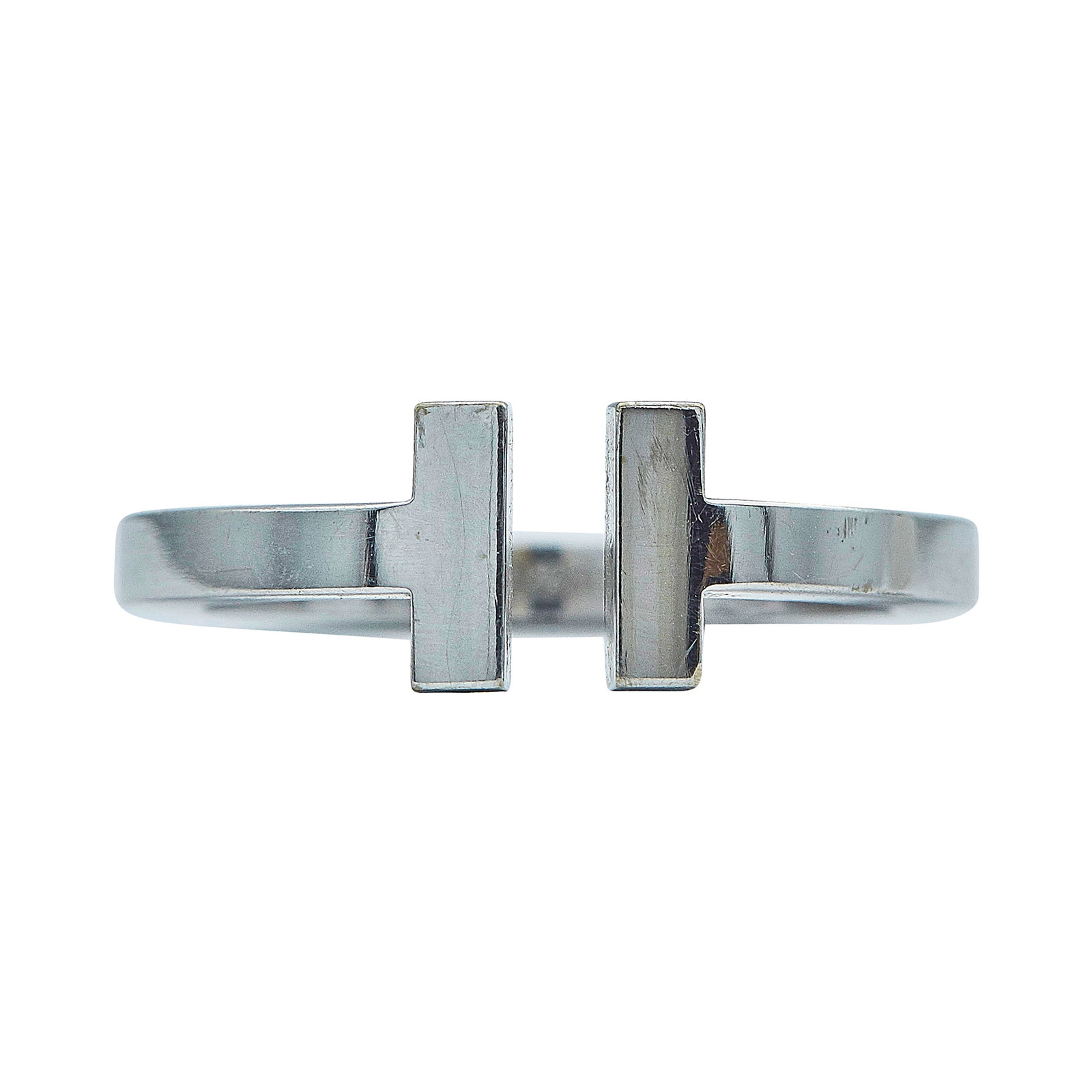 Tiffany & Co. Tiffany T 18K White Gold Band Ring (1 of 4)