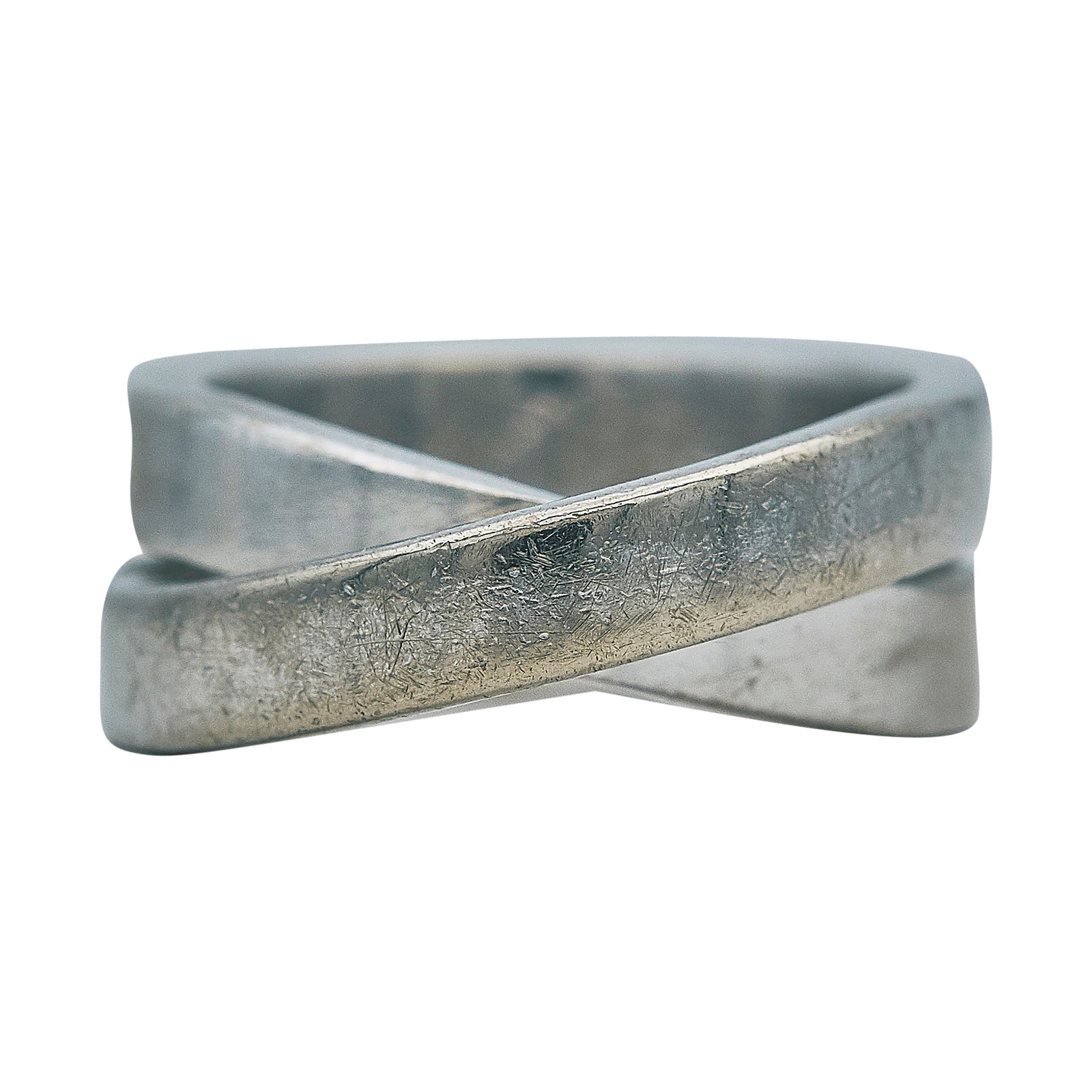 Cartier Paris Nouvelle Vague 18K White Gold Band Ring (1 of 4)
