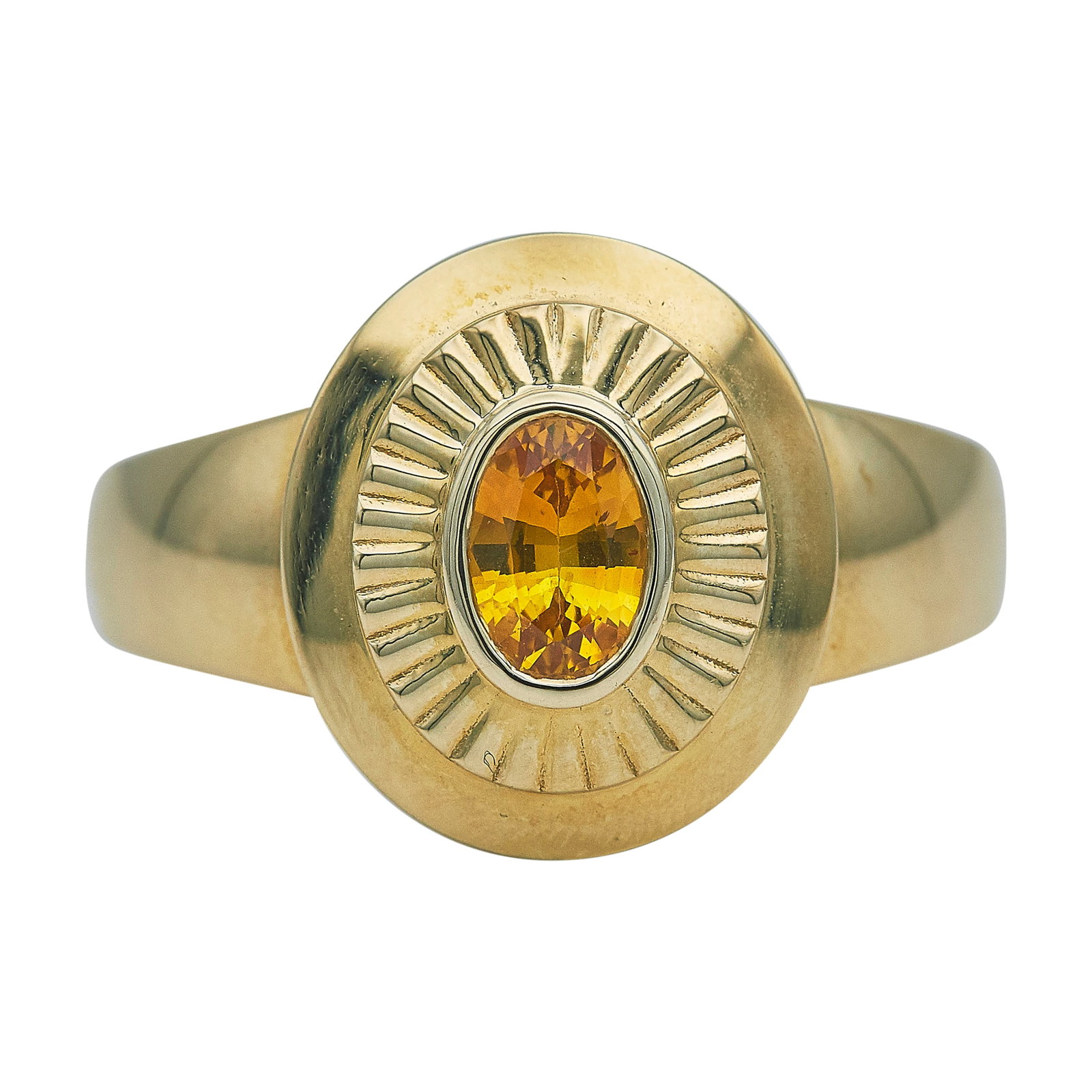 18K Yellow Gold and Yellow Sapphire Ring (1 of 4)