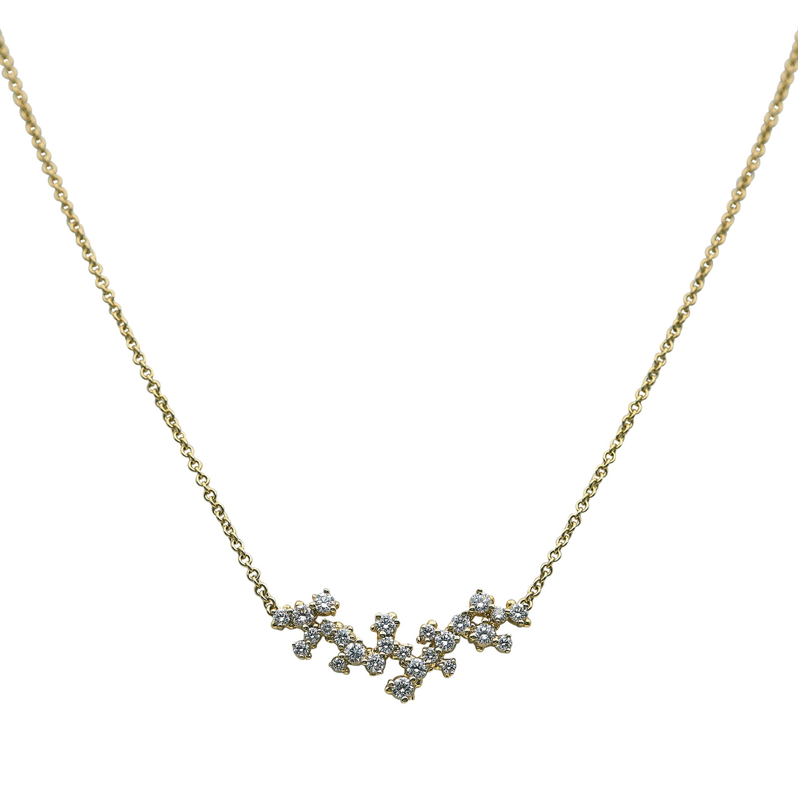 Paul Morelli 18K Yellow Gold Diamond Scatter Pendant Necklace (1 of 4)