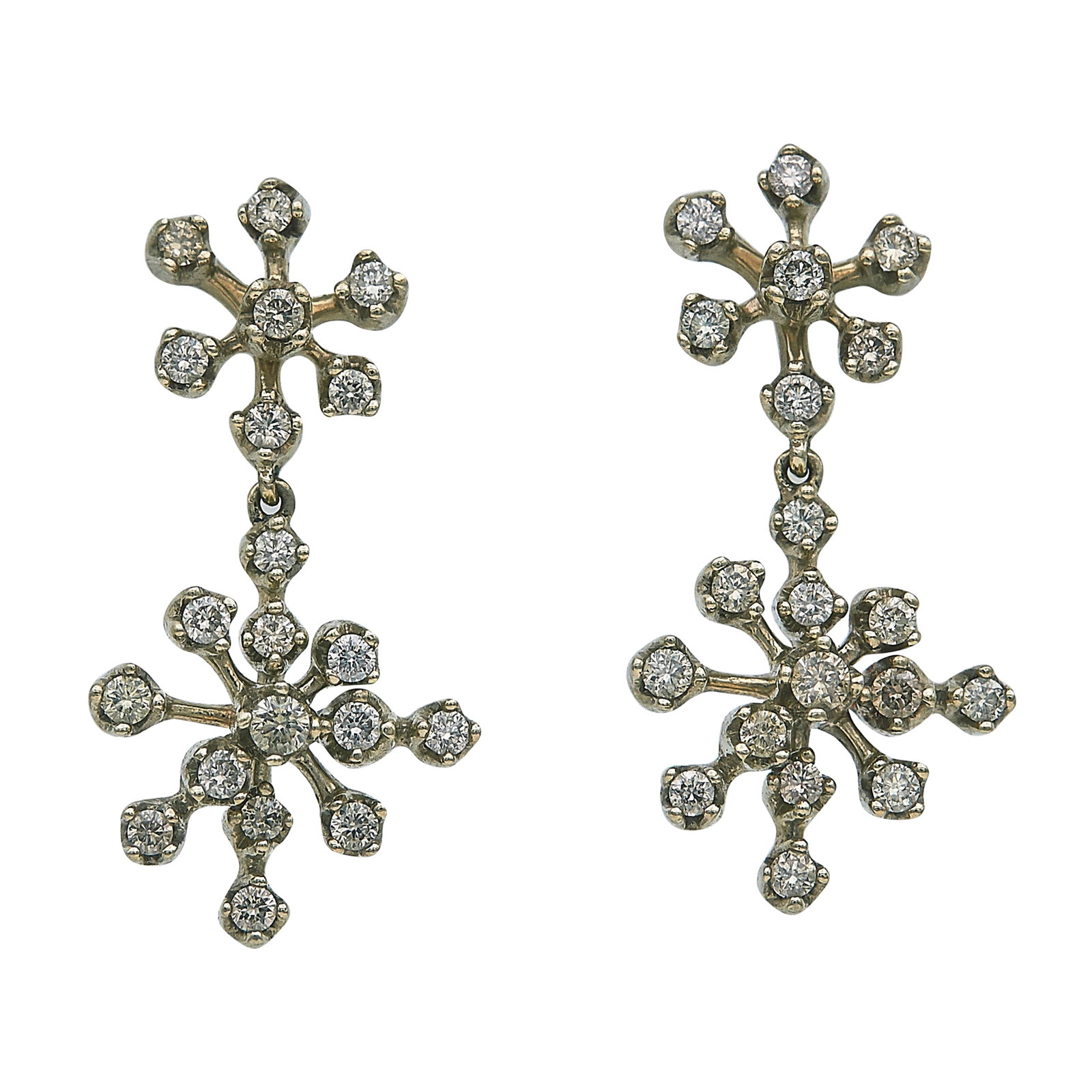 H. Stern 18K Yellow Gold Diamond Drop Earrings (1 of 3)