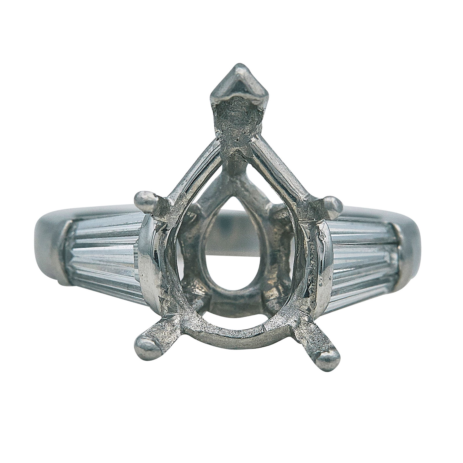 Platinum and Diamond Engagement Ring Setting (1 of 3)