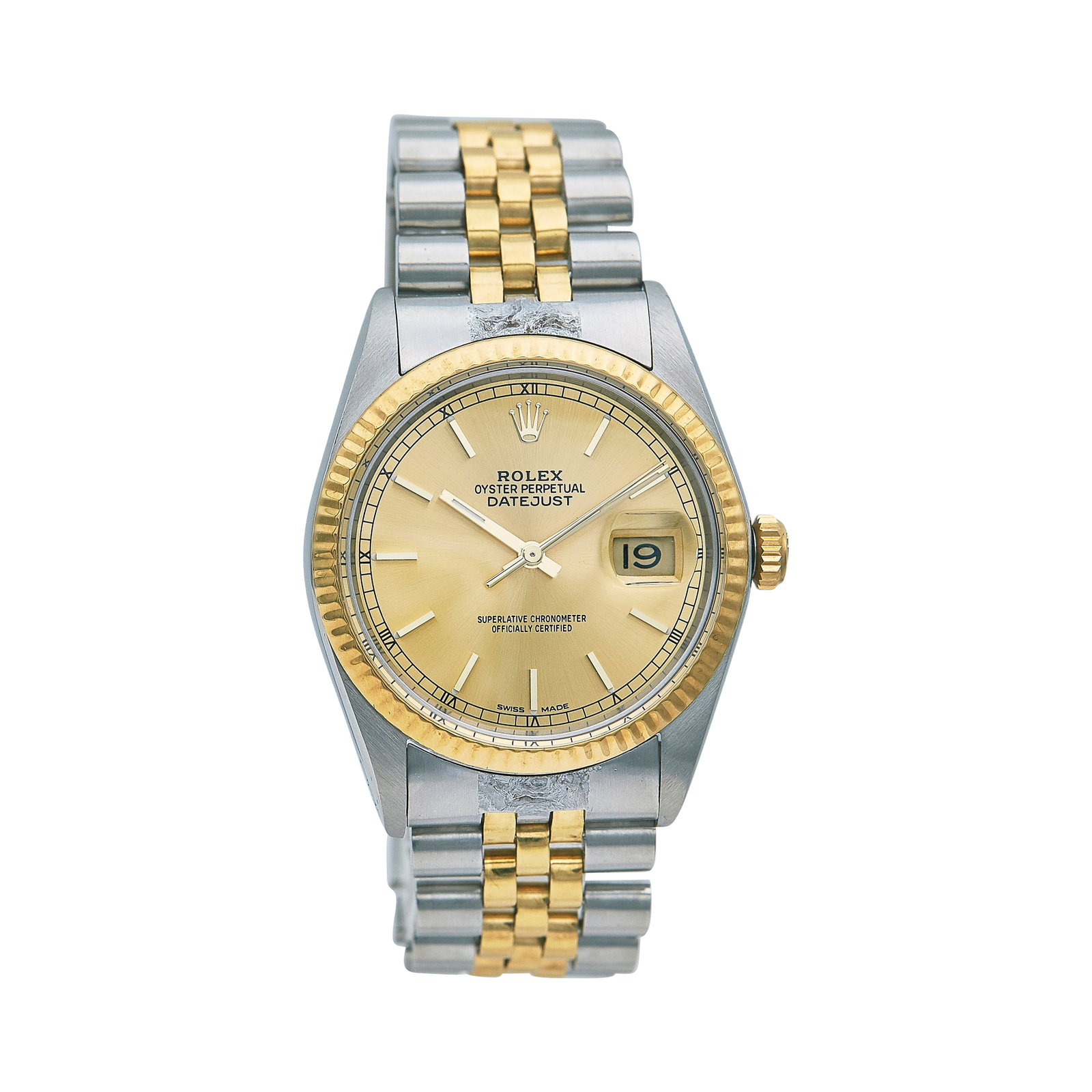 Rolex DateJust 36 18K Yellow Gold and Stainless Steel Watch Ref. 16013, circa 1976 (1 of 6)