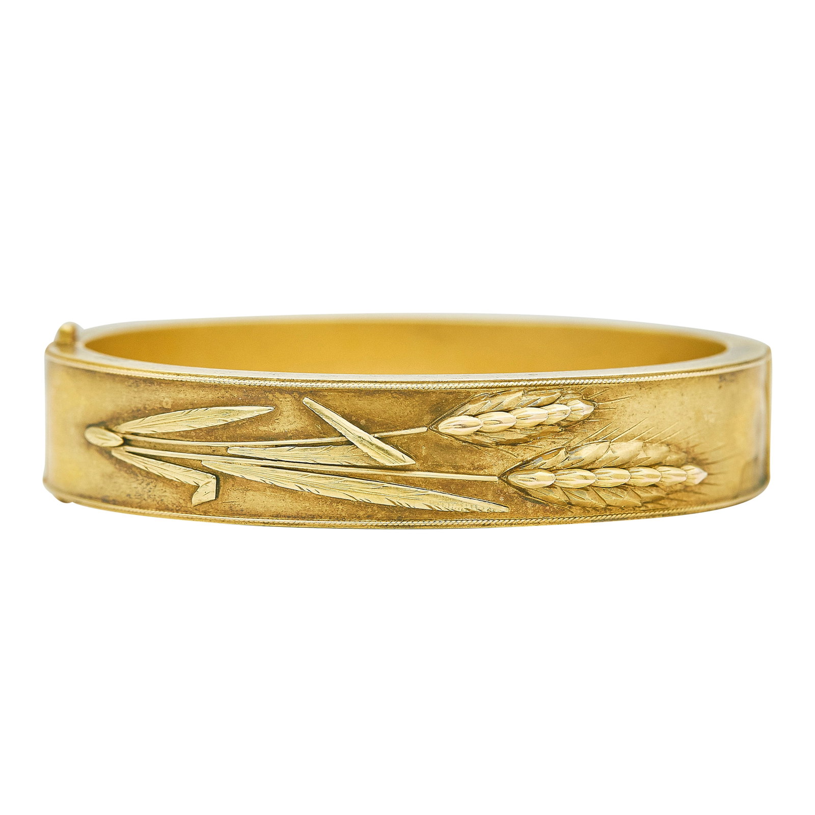 Antique Victorian 14K Yellow Gold Bangle Bracelet (1 of 3)