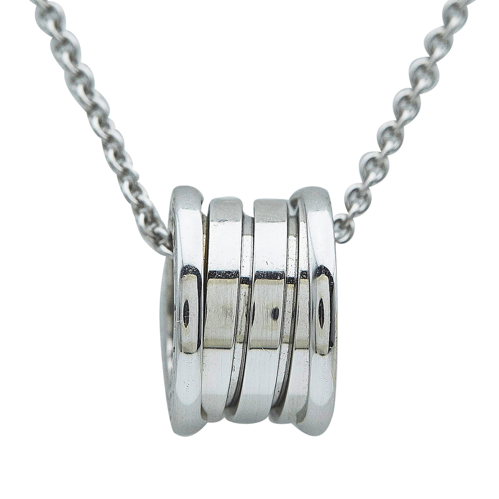 Bulgari B.zero1 18K White Gold Pendant Necklace (1 of 4)