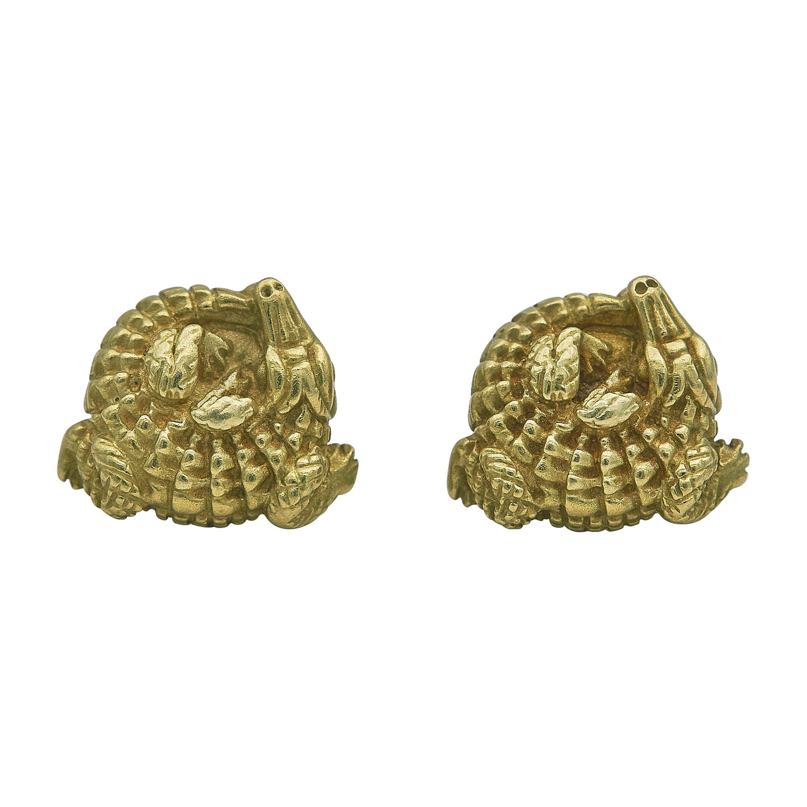 Barry Kieselstein-Cord 18K Yellow Gold Alligator Earrings (1 of 4)