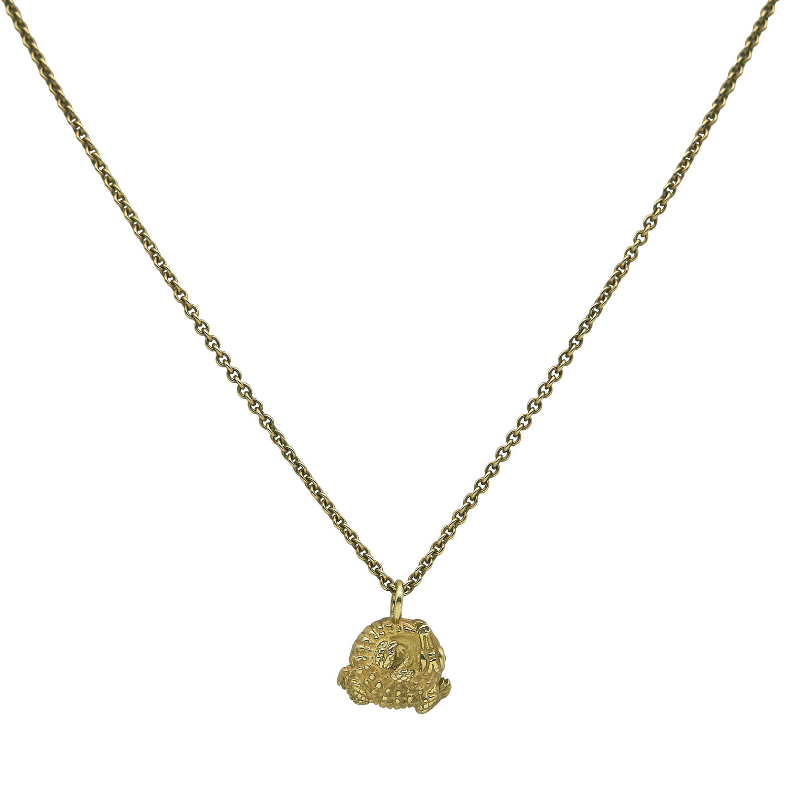 18K Yellow Gold Barry Kieselstein-Cord Alligator Pendant Necklace (1 of 4)