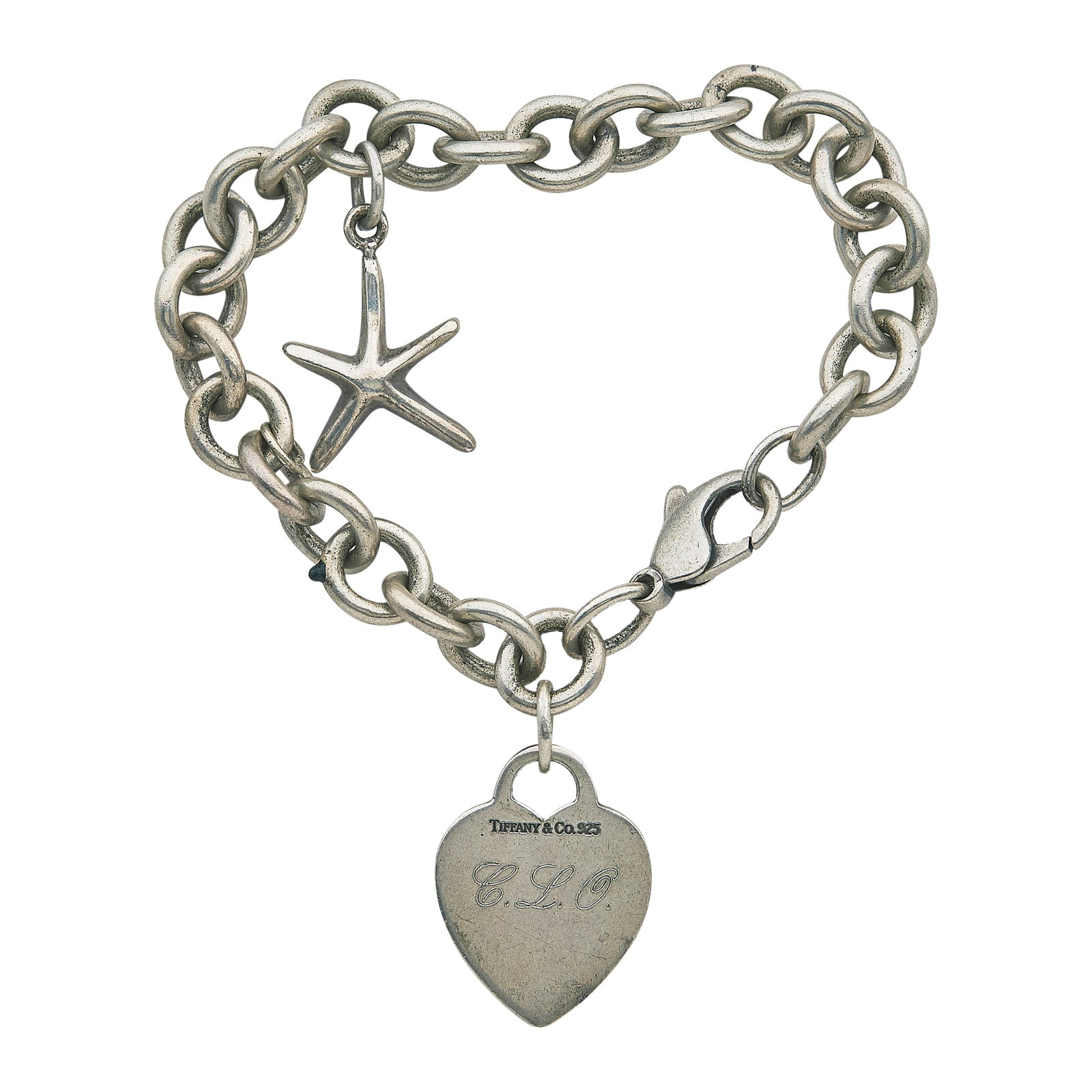 Tiffany & Co. Return To Tiffany Sterling Silver Heart Charm Bracelet (1 of 3)