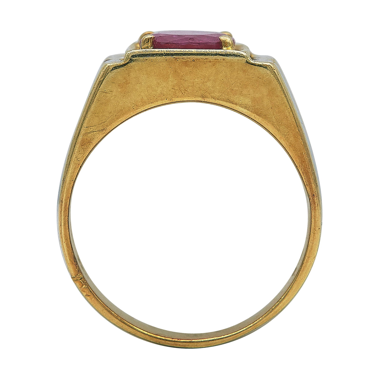 18K Yellow and White Gold Ruby Ring - 3
