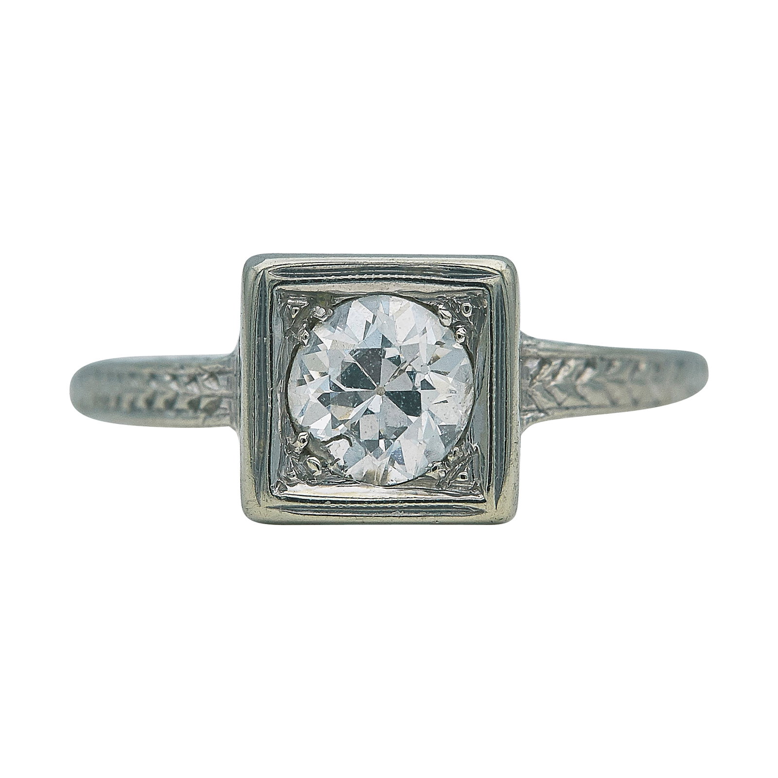 14K White Gold and Diamond Ring (1 of 3)