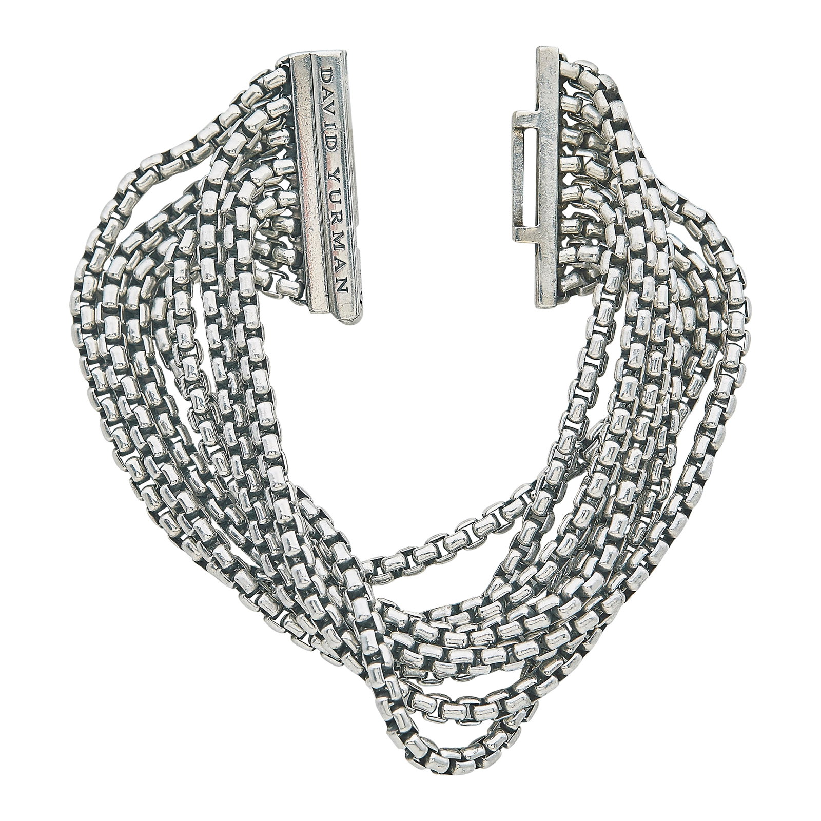 David Yurman Sterling Silver Chain Bracelet (1 of 3)