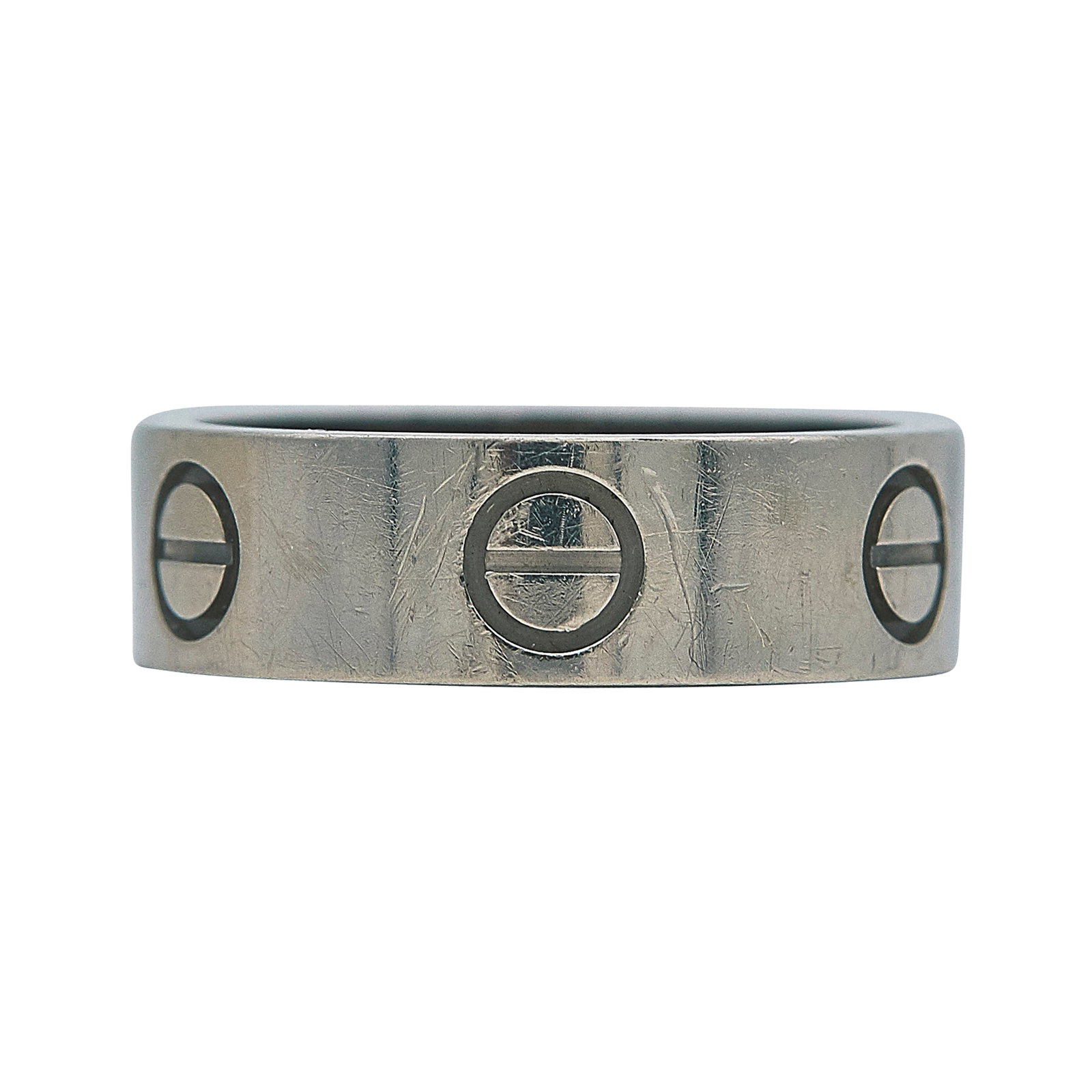 Cartier Love 18K White Gold Band Ring (1 of 3)