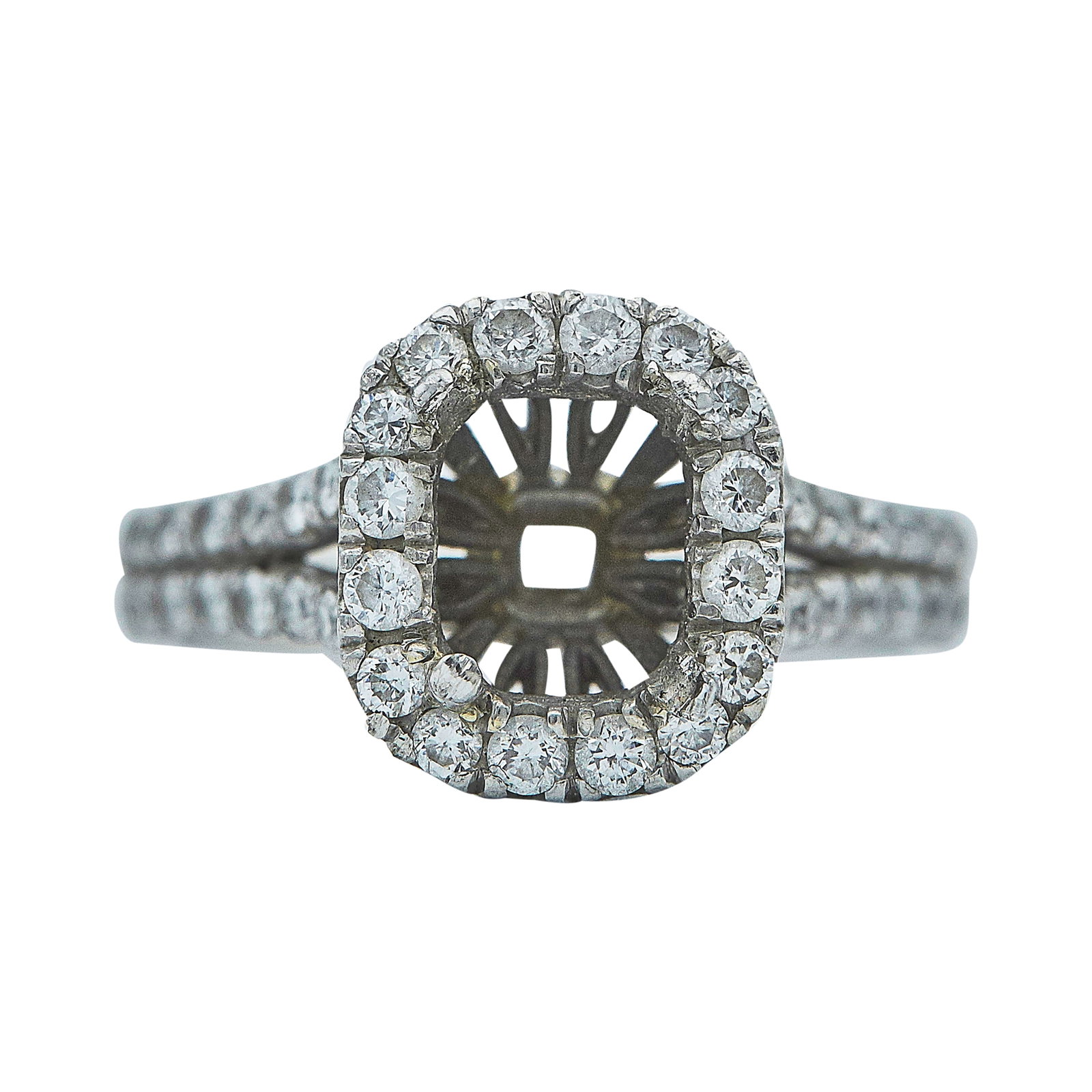 Platinum and Diamond Ring Setting (1 of 3)