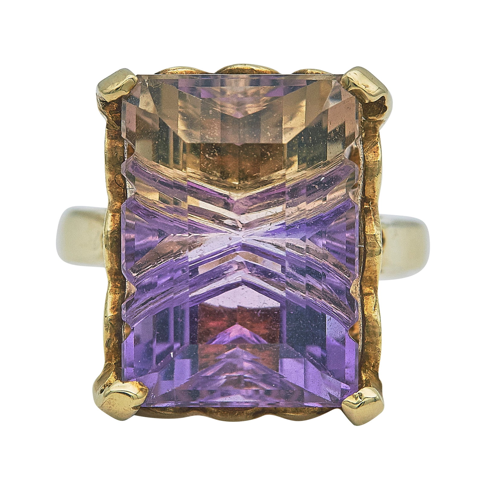 14K Yellow Gold Fancy Cut Ametrine Ring (1 of 3)