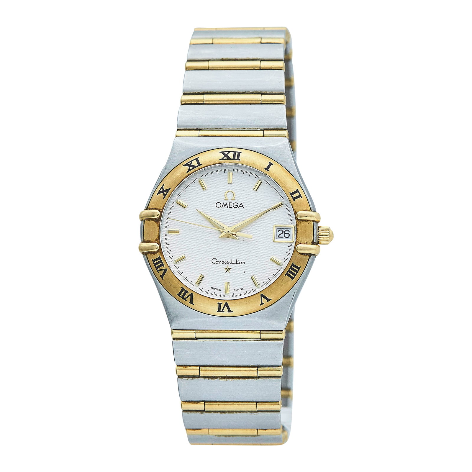 Omega Constellation 18K Yellow Gold and Stainless Steel Watch Ref. 396.1201, circa 1998 (1 of 6)