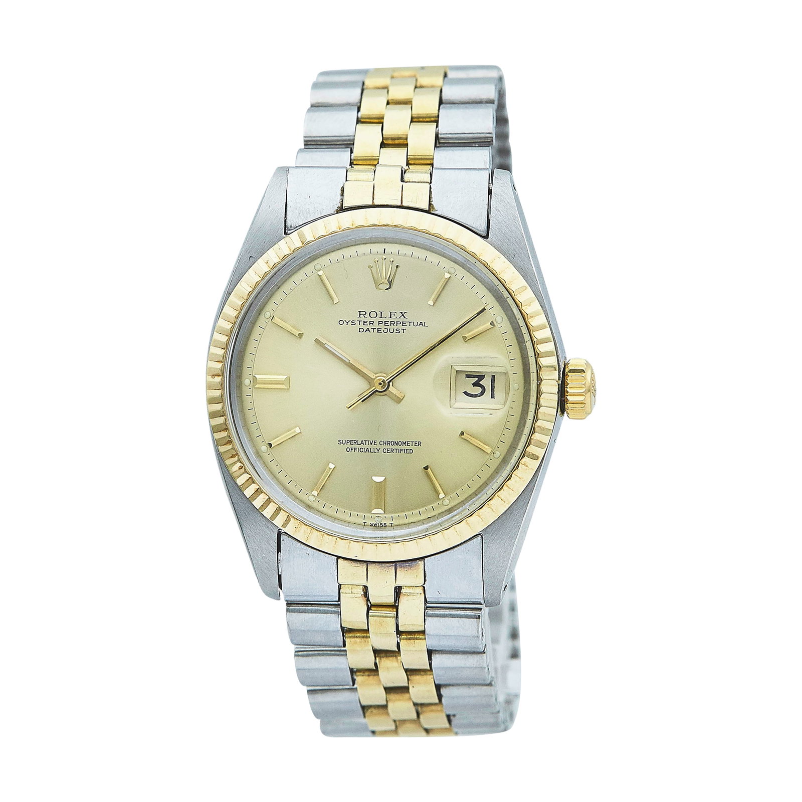 Rolex DateJust 36 18K Yellow Gold/SS Watch Ref. 1601, circa 1971 (1 of 5)