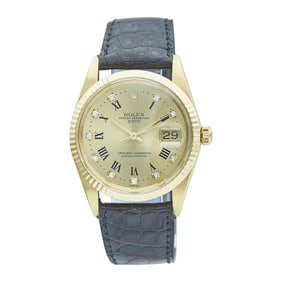 Rolex Datejust 14K Yellow Gold Watch Ref. 15037,  circa 1986