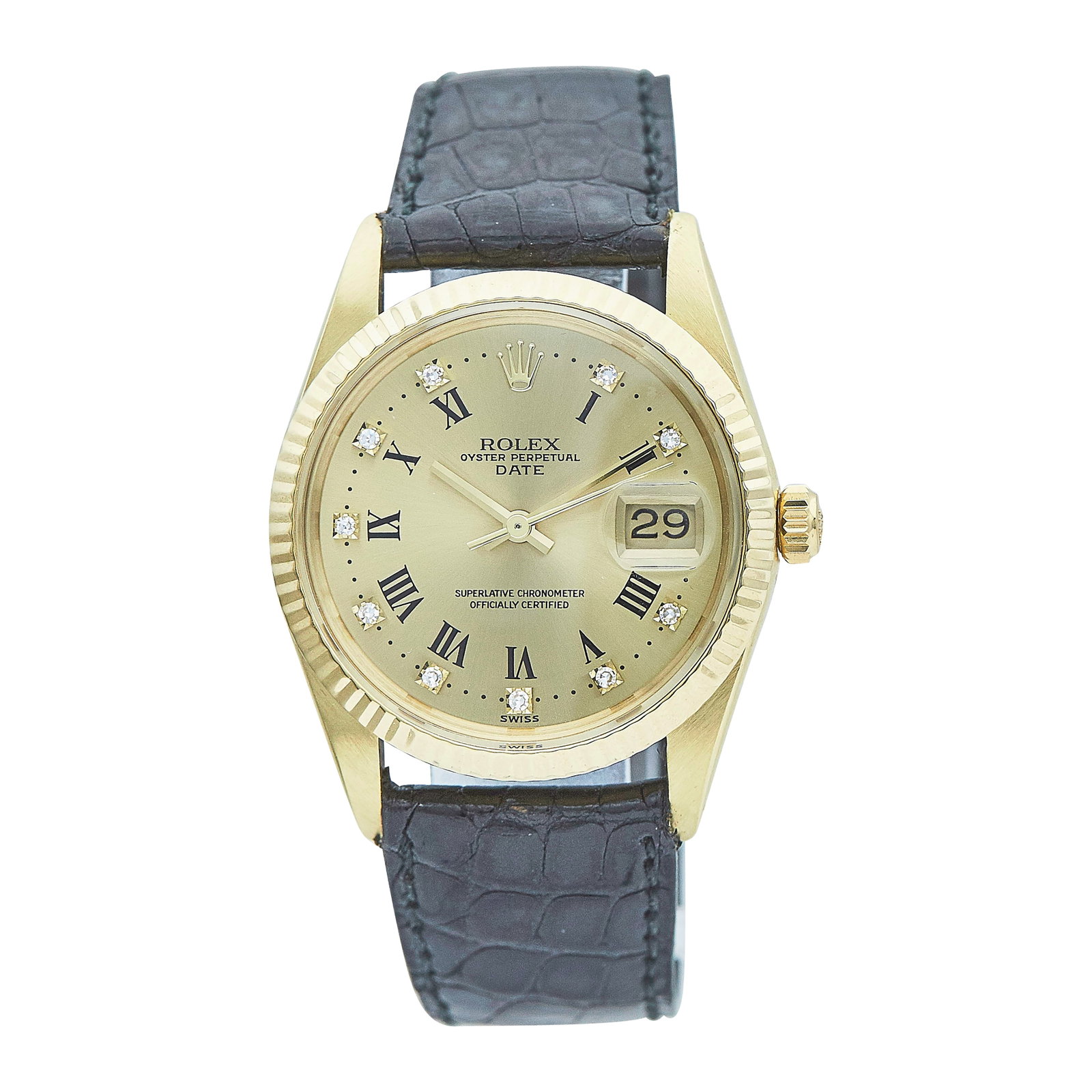 Rolex Datejust 14K Yellow Gold Watch Ref. 15037, circa 1986 (1 of 7)