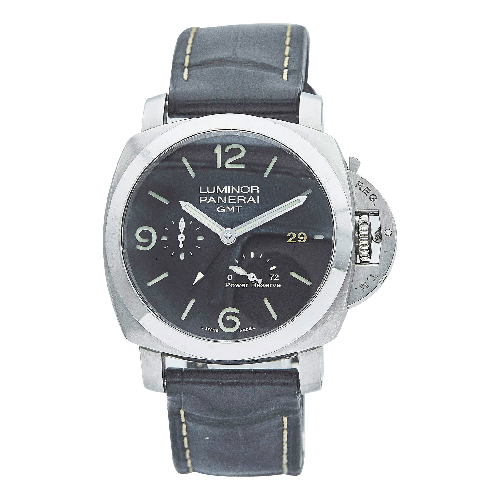Panerai Luminor 1950 3 Days GMT Stainless Steel Watch Ref. PAM00321, 2013 (1 of 7)