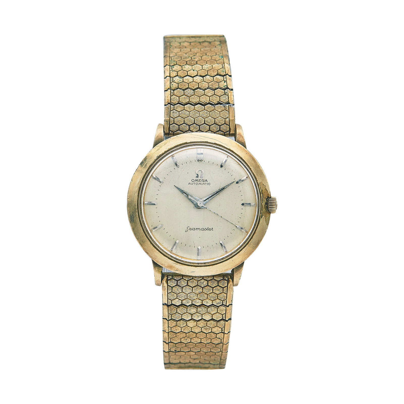 Omega Seamaster Gold Plated Stainless Steel Watch Ref. Unknown, circa 1950 (1 of 5)