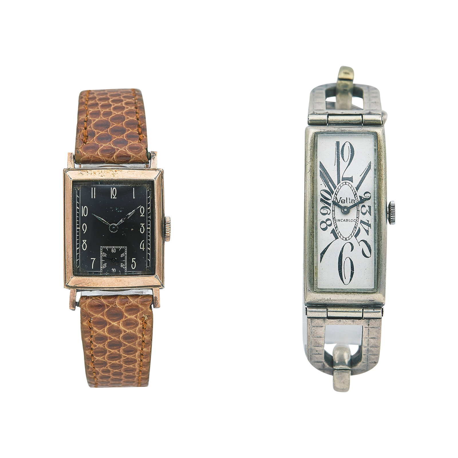 Silver and 10K Rose Gold Filled Watch Lot Ref. Unknown, circa 1950 (1 of 7)