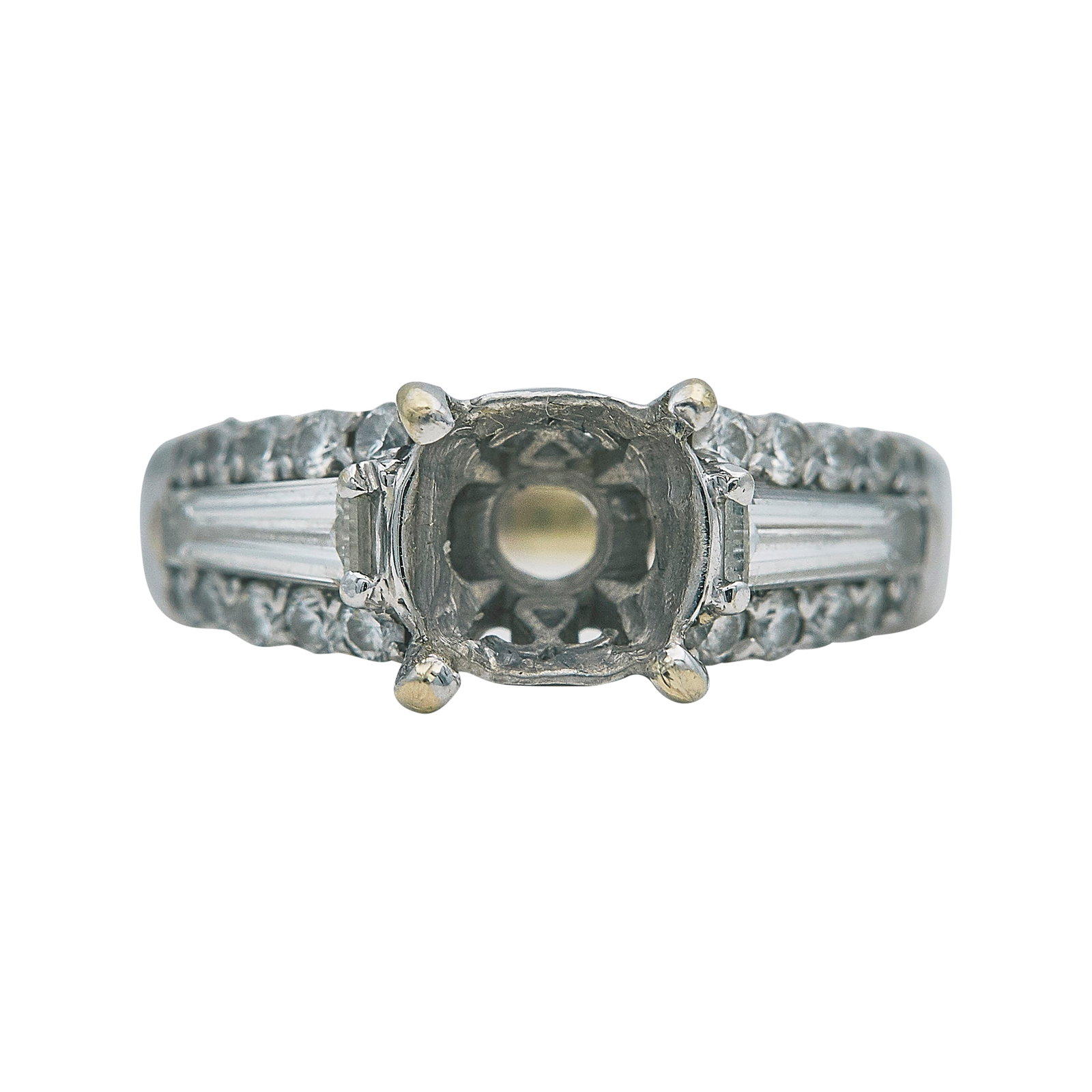 18k White Gold and Diamond Engagement Ring Setting (1 of 3)