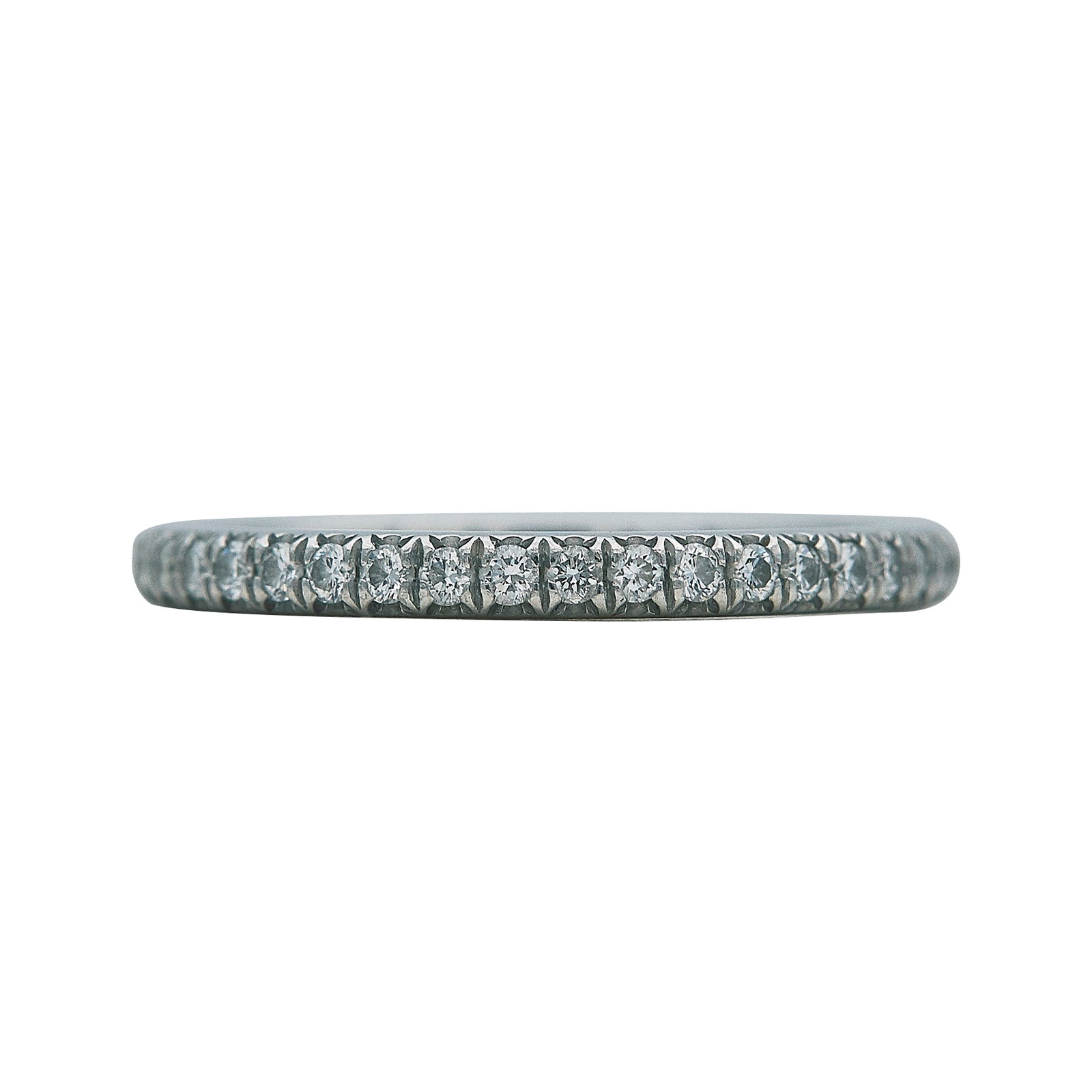 Tiffany & Co. Soleste Platinum Half Eternity Band Ring (1 of 3)