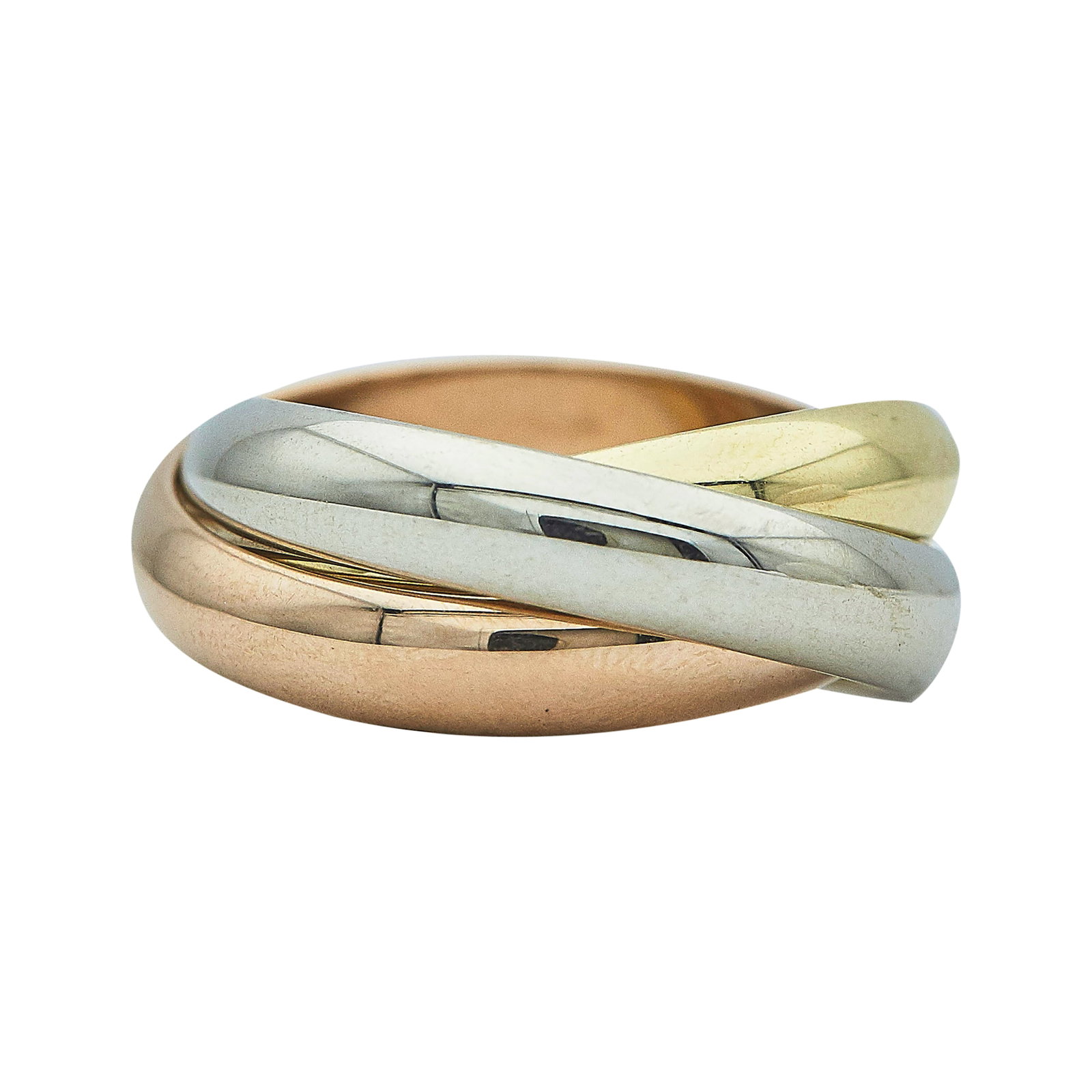 Cartier Trinity 18K Tri-Color Ring (1 of 4)