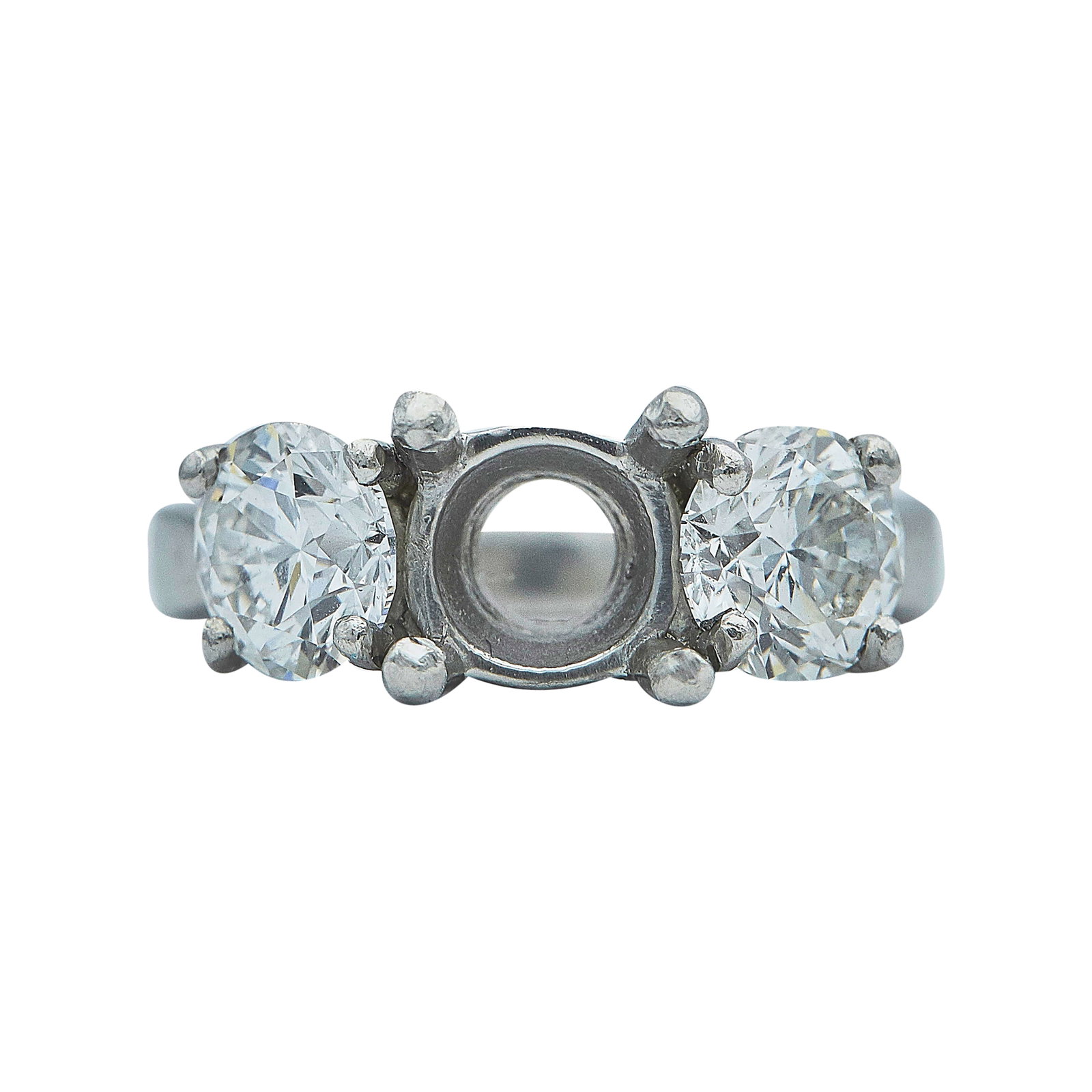 Platinum and Diamond Engagement Ring Setting (1 of 4)