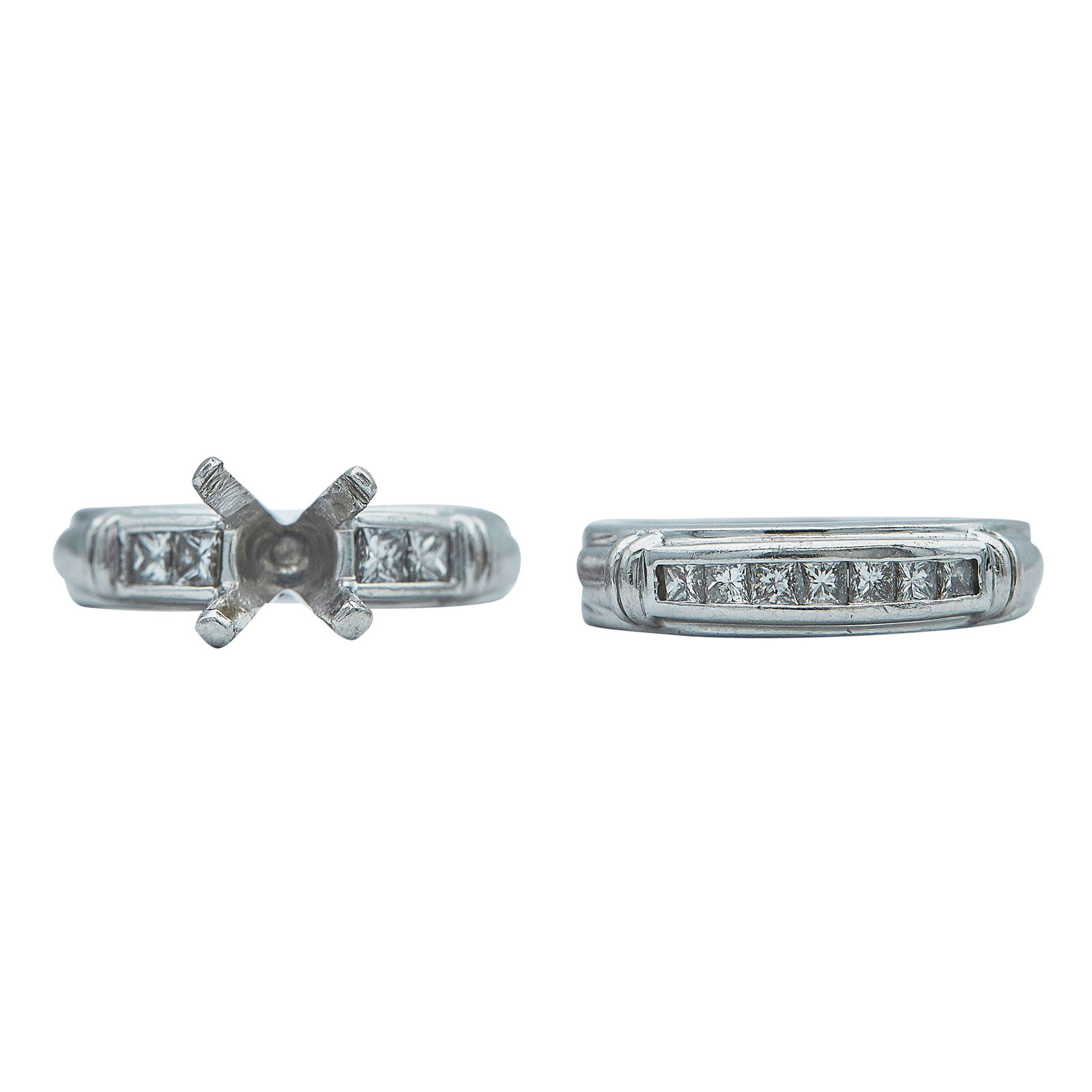 Scott Kay Platinum and Diamond Bridal Ring Set (1 of 4)