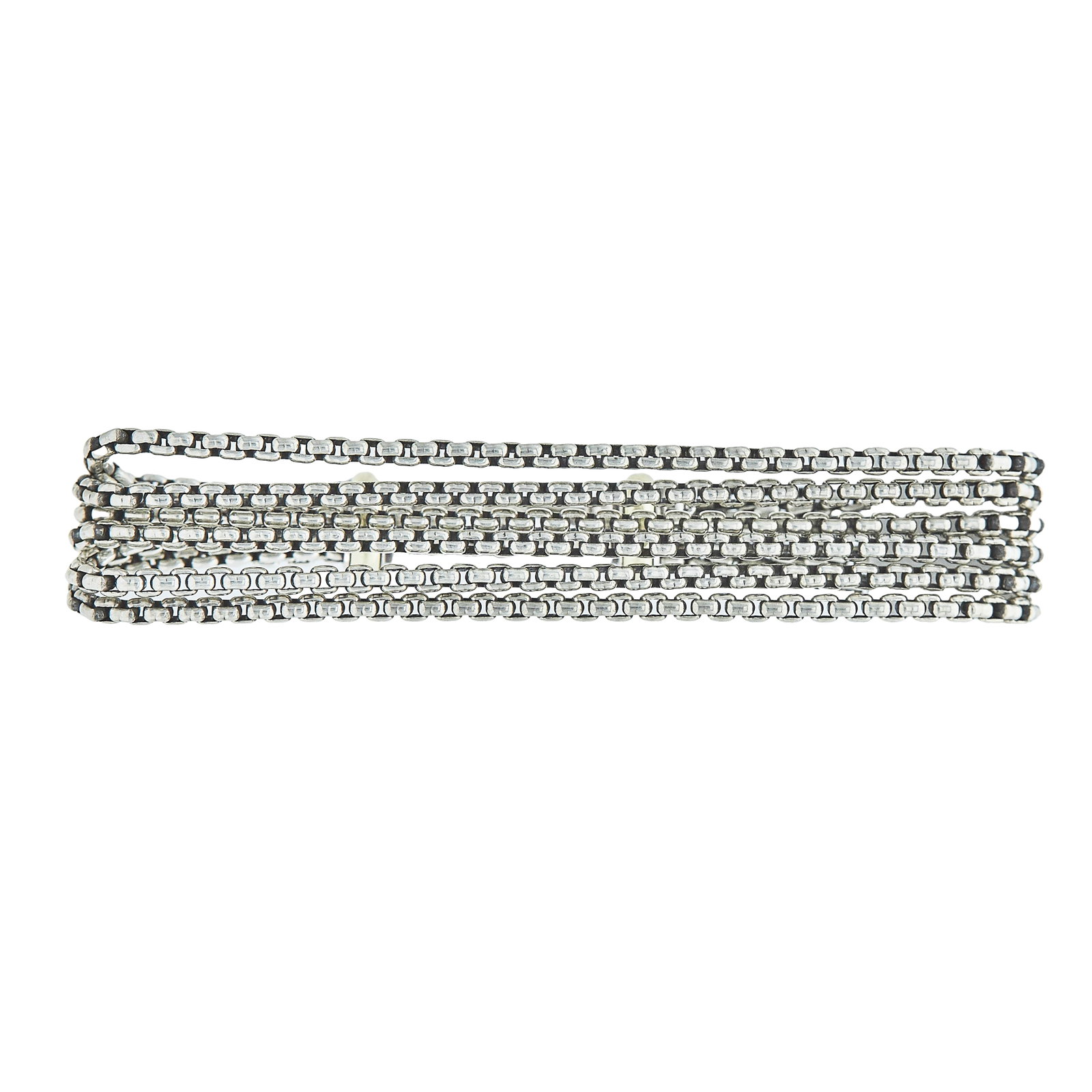 David Yurman Sterling Silver and 14K Yellow Gold Six-Strand Bracelet (1 of 4)