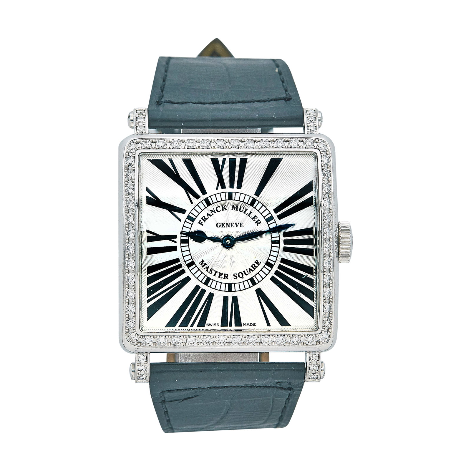 Franck Muller Master Square Stainless Steel Watch, Ref. 6002 H Q ZD 1R, circa 2007: BRAND: Franck Muller; STYLE: Master Square; REF. #: 6002 H QZ D 1R; CONDITION: Pre-owned, Very Good; YEAR: Circa 2007; ADDITIONAL COMMENTS: Scratches throughout watch, Scratches on crystal, Wear to le