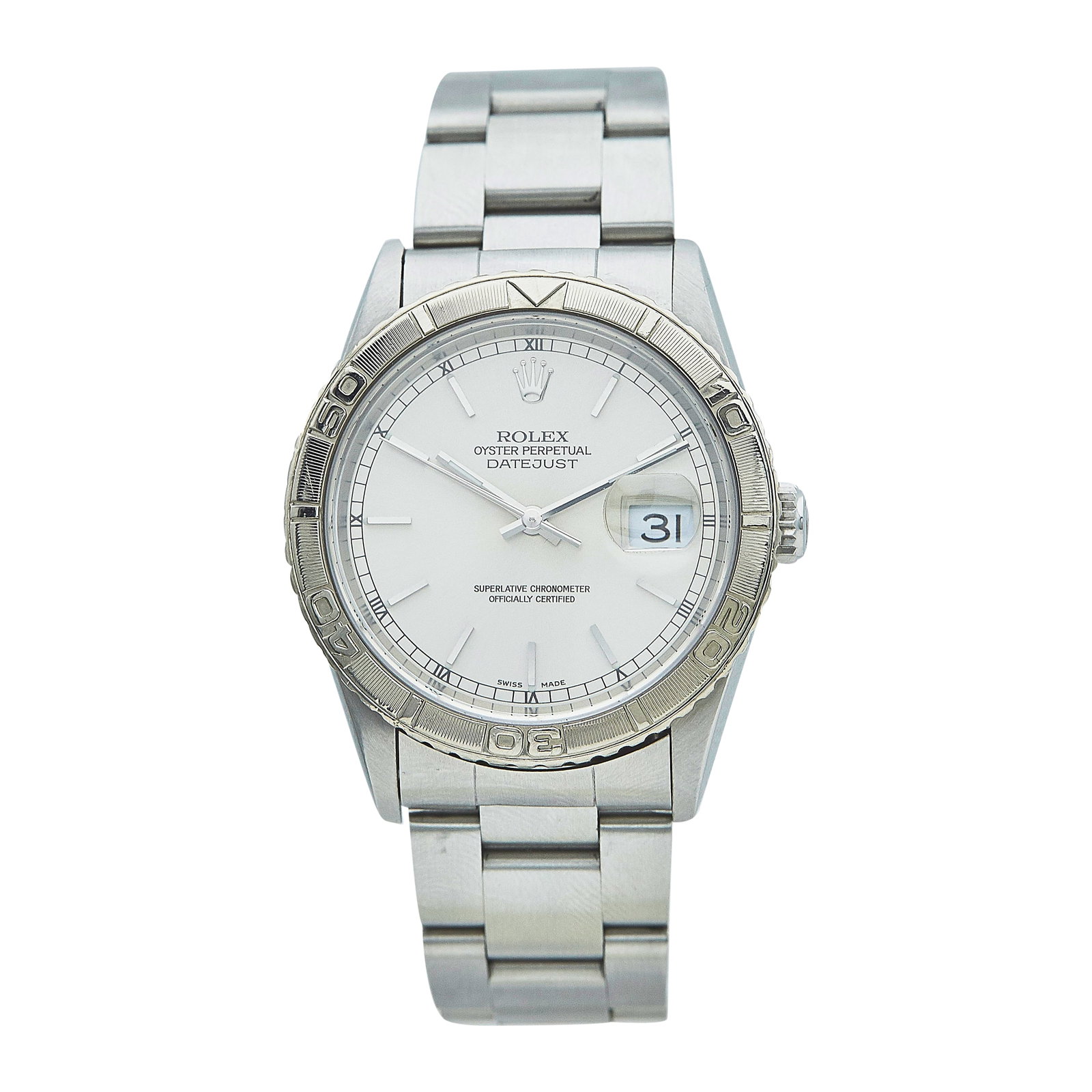 Rolex Datejust Turn-O-Graph Thunderbird Stainless Steel Watch Ref. 16264, circa 1997 (1 of 5)