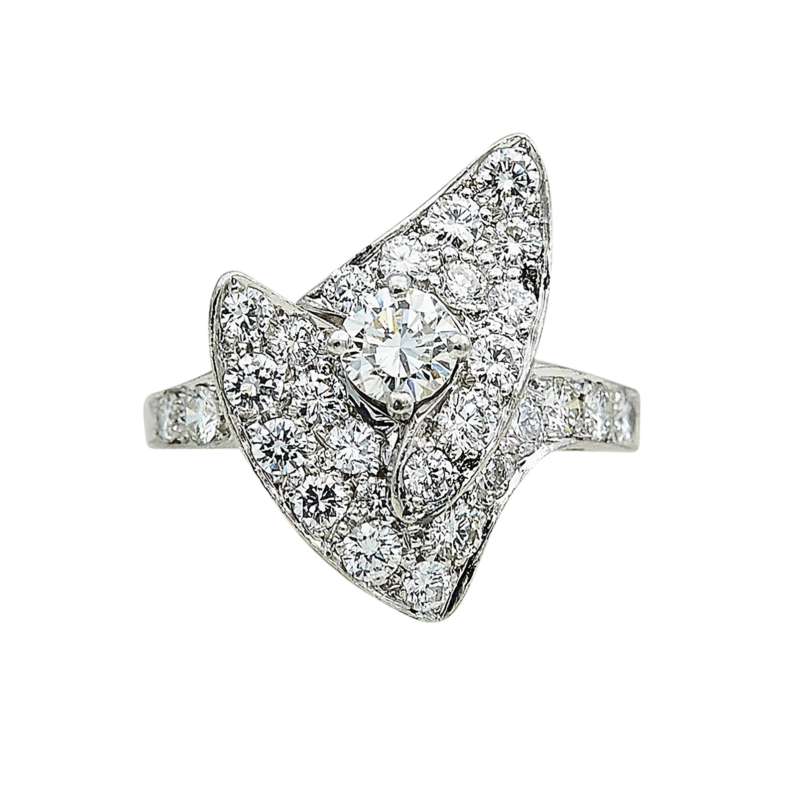 Platinum and Diamond Ring
