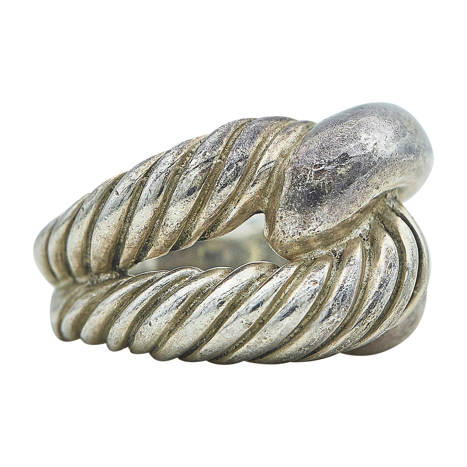 David Yurman Sterling Silver Interlocking Ring - 2