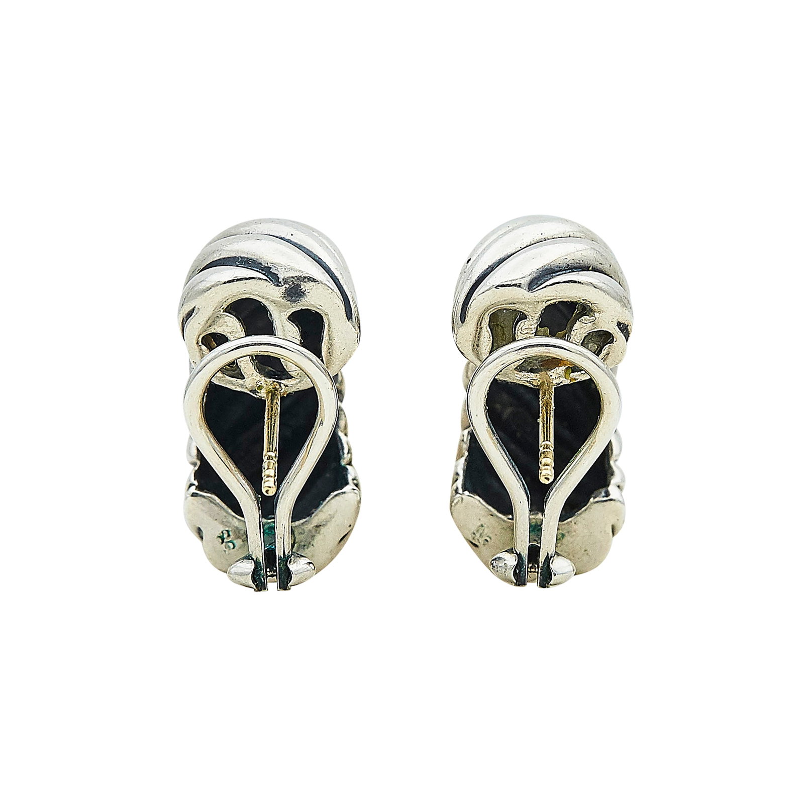Silver Chunky Earrings - 2
