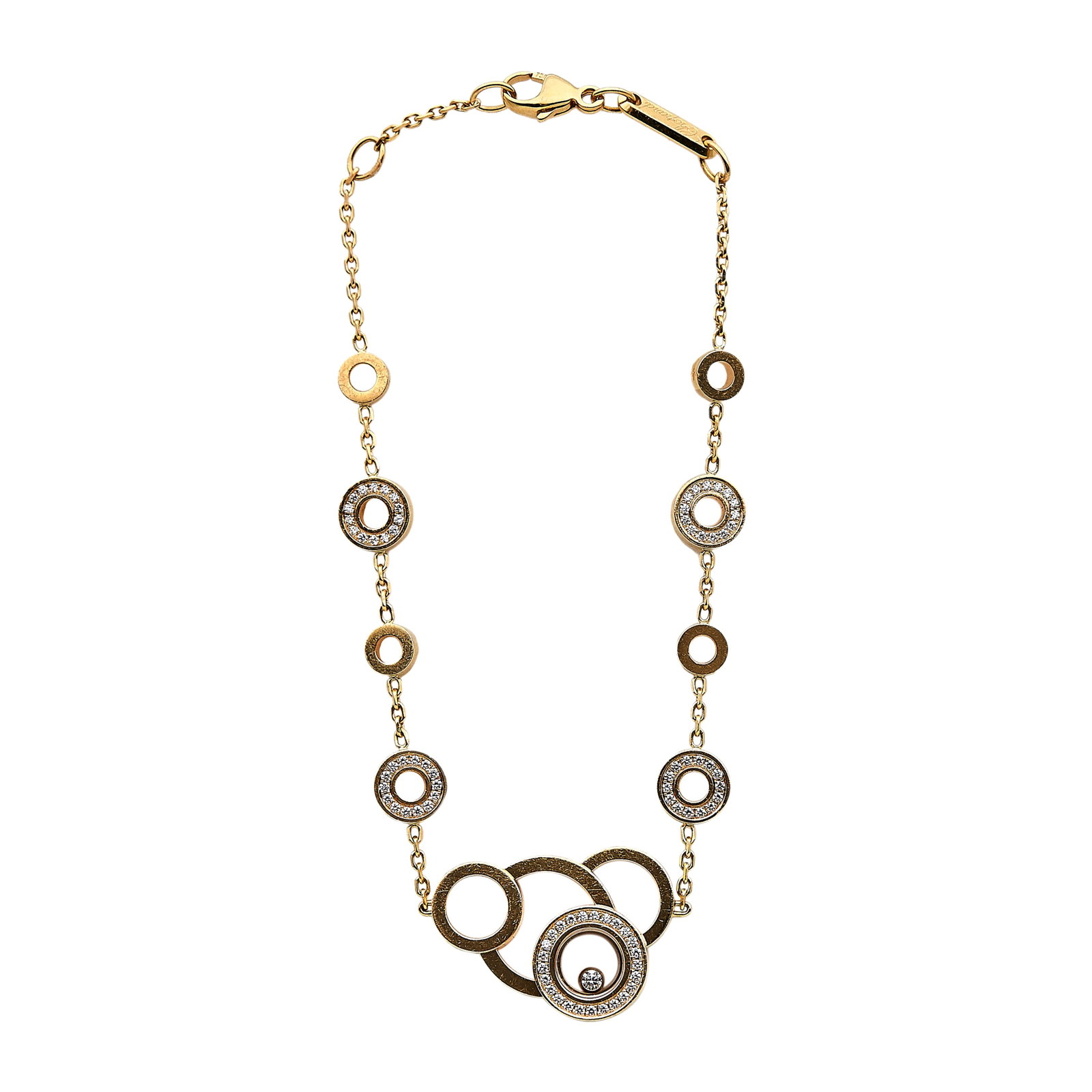 Chopard Happy Bubble 18K Rose Gold and Diamond Bracelet (1 of 6)