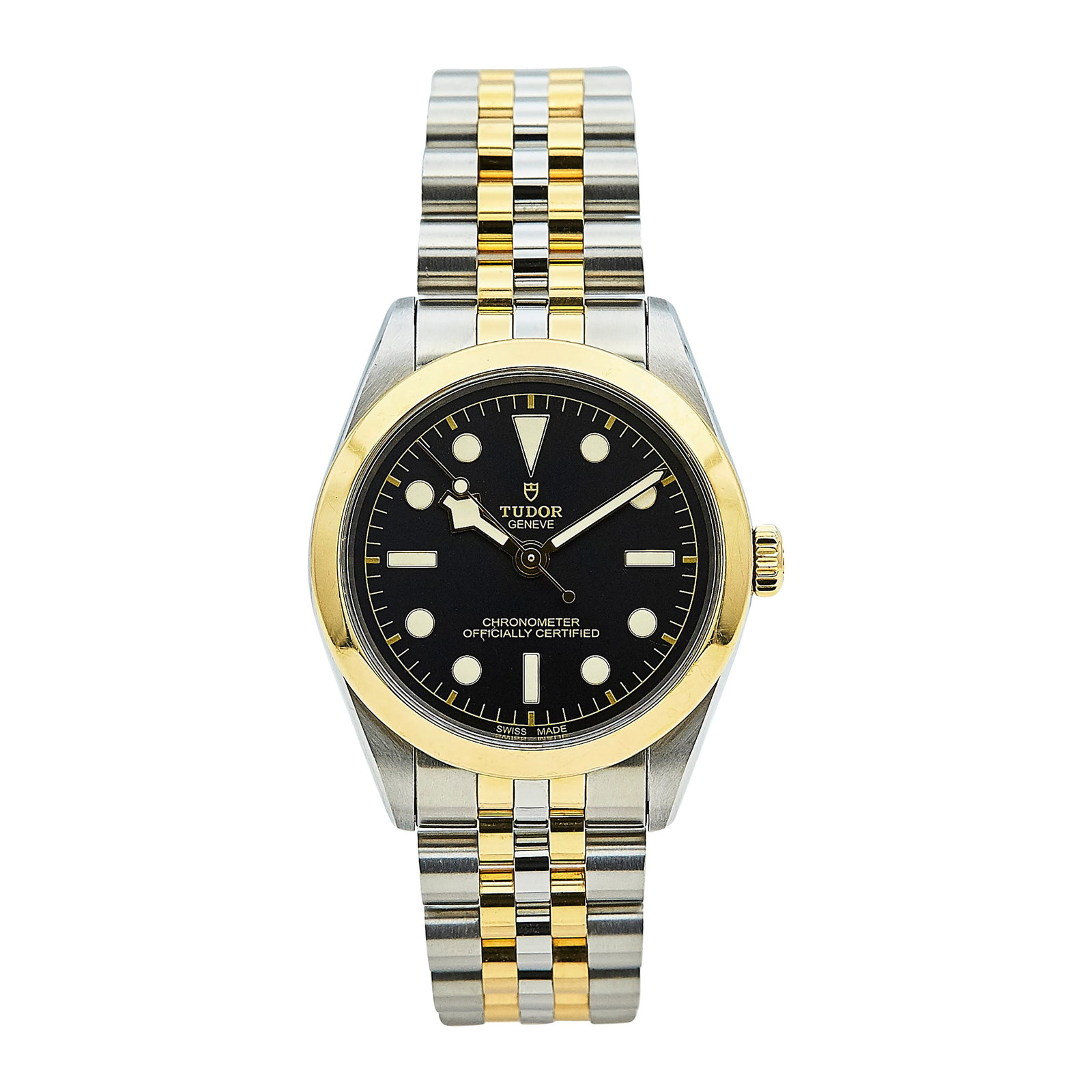 Tudor Black Bay Stainless Steel Watch Ref. 79643, circa 2025: BRAND: Tudor; STYLE: Black Bay; REF. #: 79643; CONDITION: Pre-owned, Very Good; YEAR: Circa 2025; ADDITIONAL COMMENTS: Scratches throughout watch; CASE SIZE (mm): 36; CASE MATERIAL: Stainless Steel; B
