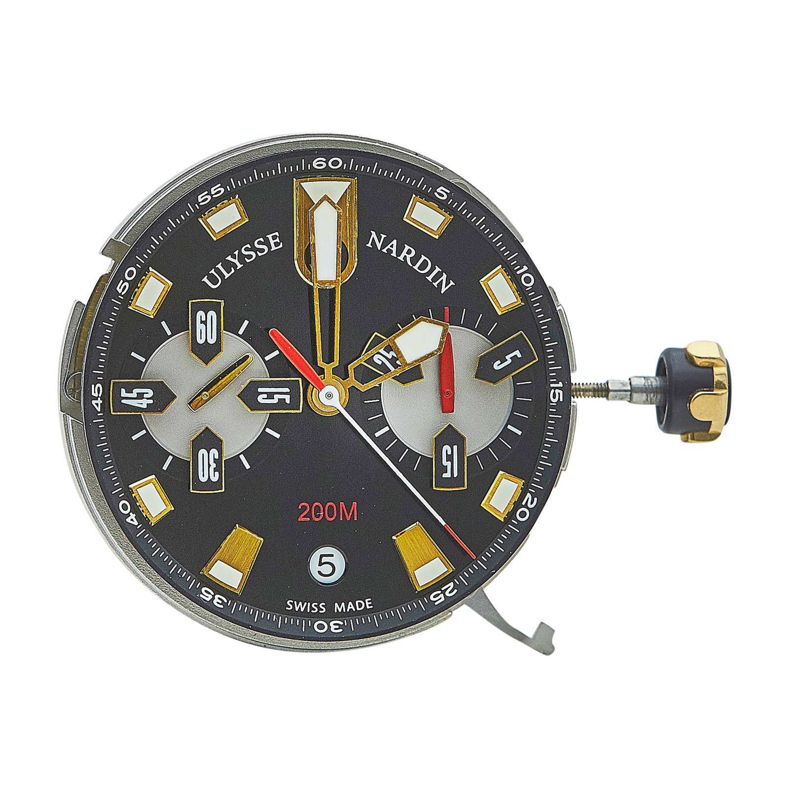 Ulysse Nardin Maxi Marine Diver Stainless Steel Watch Movement Ref. 8006-1023a/92, circa 2018: BRAND: Ulysse Nardin; STYLE: Maxi Marine Diver; REF. #: 8006-1023a/92; CONDITION: Pre-owned, Excellent; YEAR: Circa 2018; CASE SIZE (mm): 36; BRACELET STRAP: None; BEZEL: None; DIAL COLOR: Black; CRYS