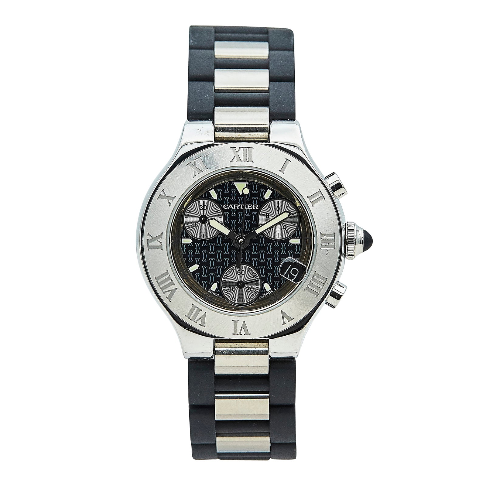 Cartier 21 Chronoscaph Stainless Steel Watch Ref. 2996, circa 2000 (1 of 5)
