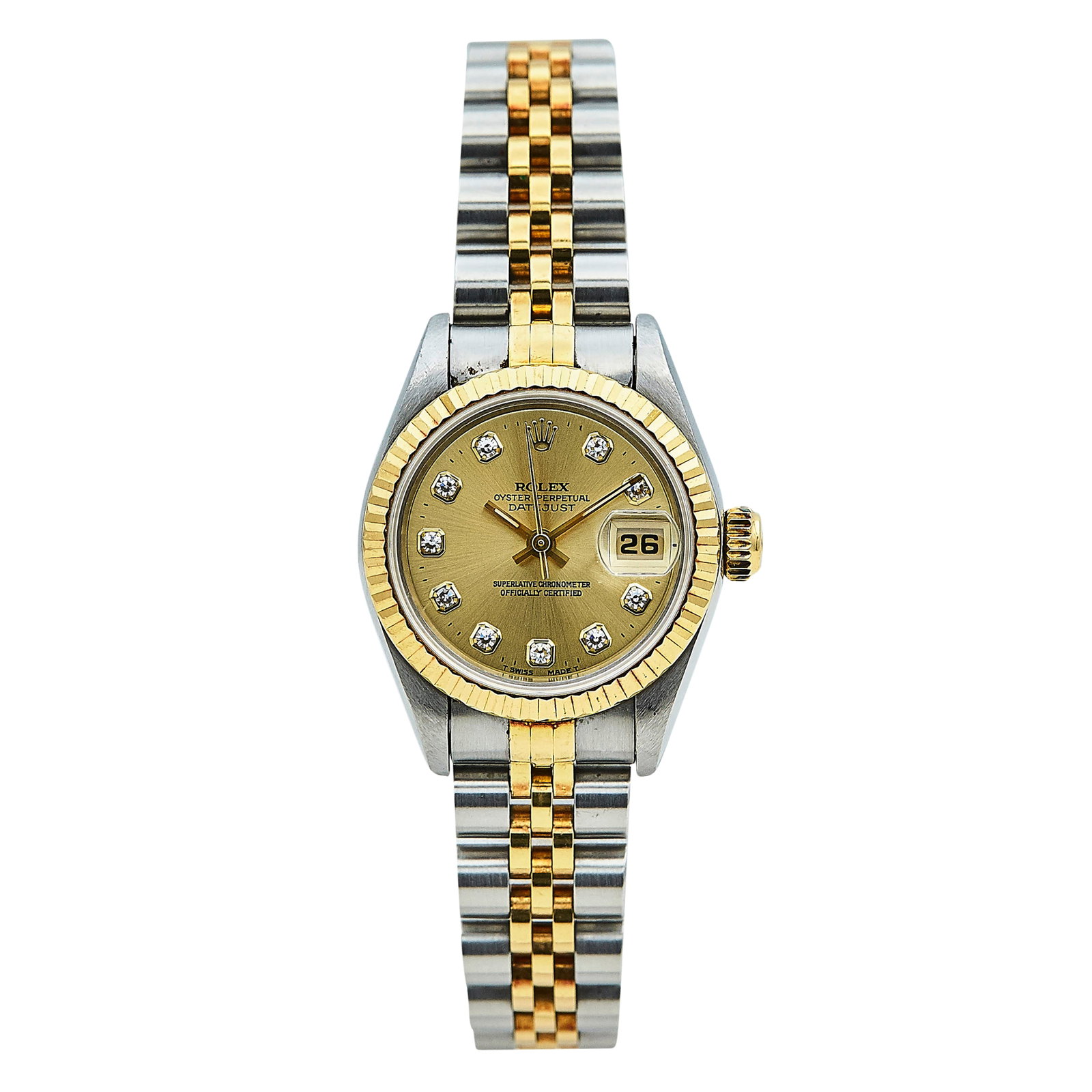 Rolex Lady-Datejust Stainless Steel and 18K Yellow Gold Watch Ref. 69173, 1996 (1 of 6)