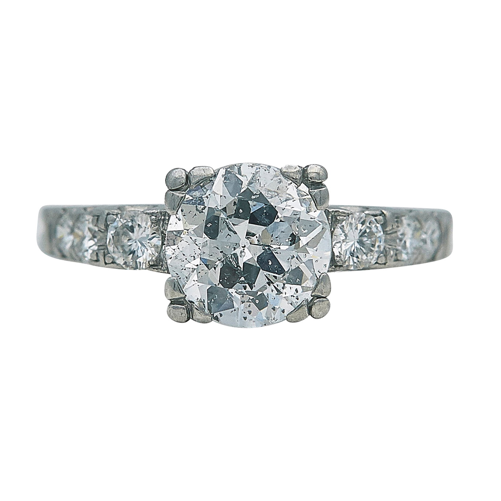 Platinum and Diamond Engagement Ring (1 of 3)